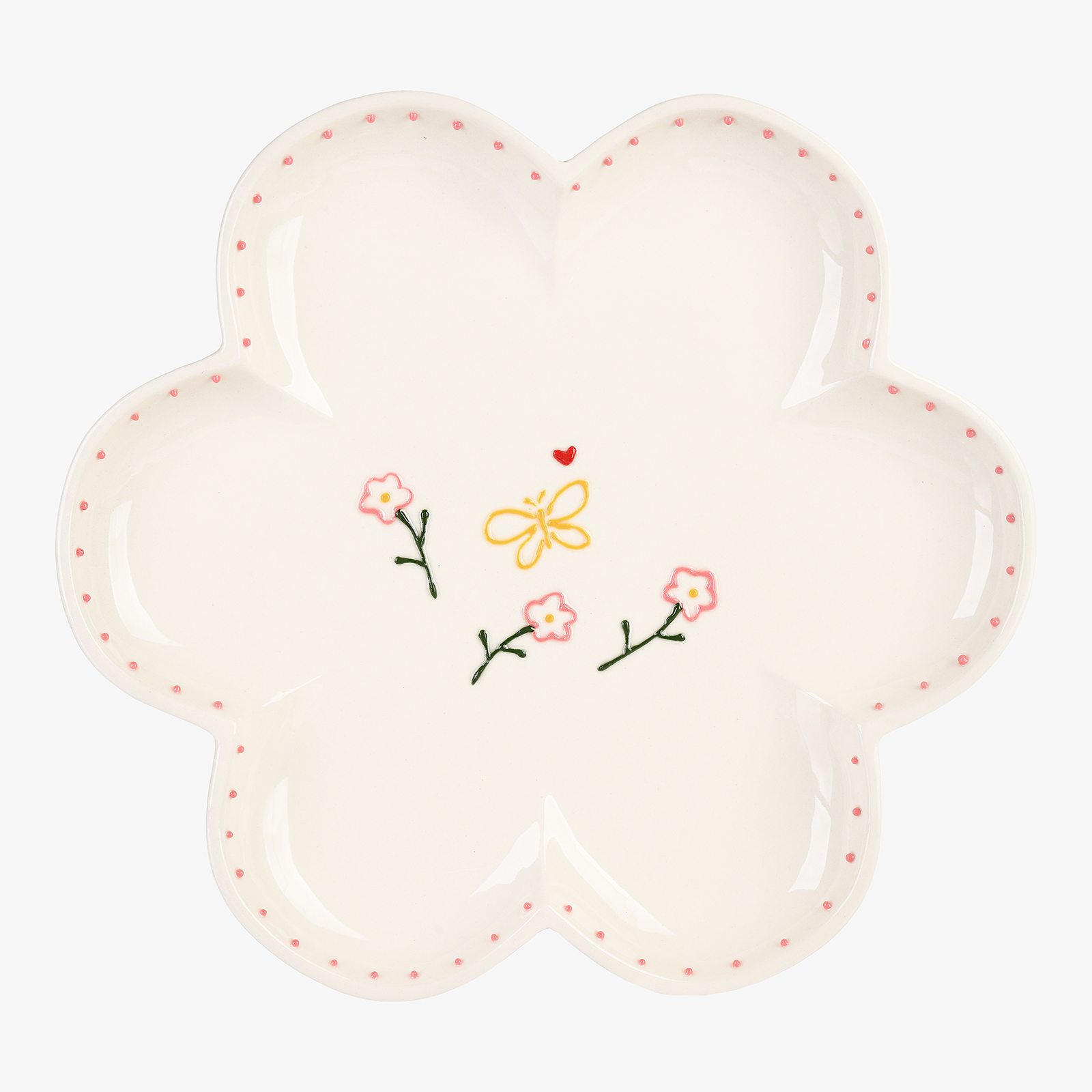 Servierplatte Blume