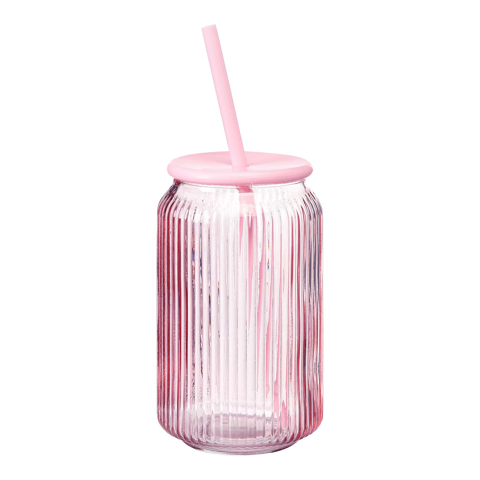 Trinkgefäß Rill mit Trinkhalm