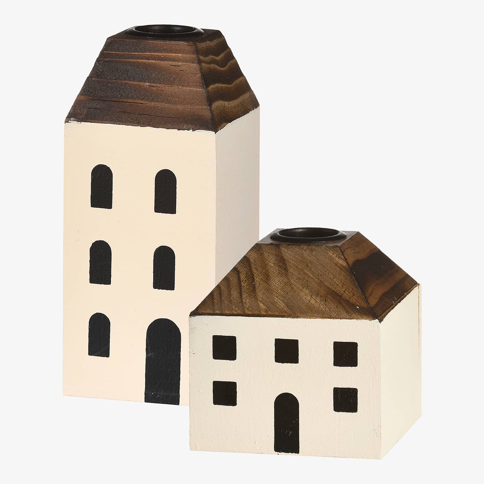 Stabkerzenhalter-Set Haus