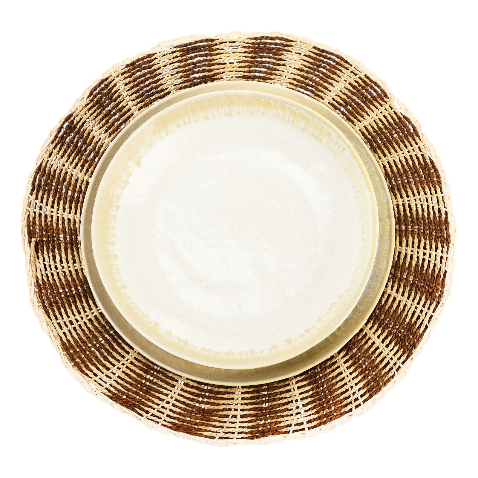 Geschirr-Set Yora mit Tischset Stroke