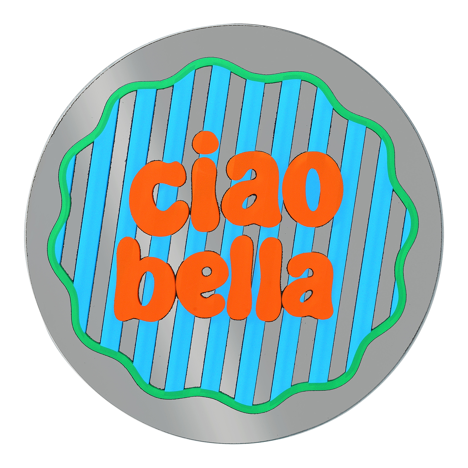 Glas-Wanddeko Ciao Bella