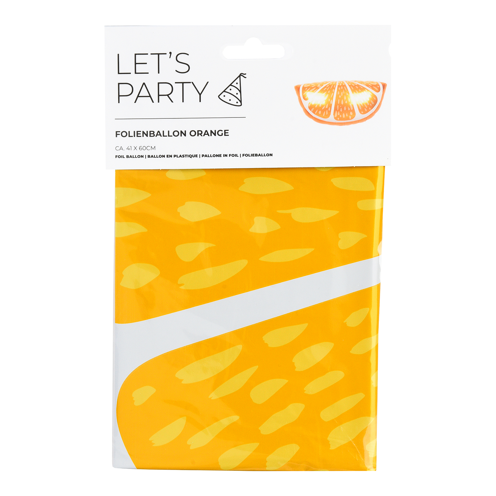 Folienballon Orange