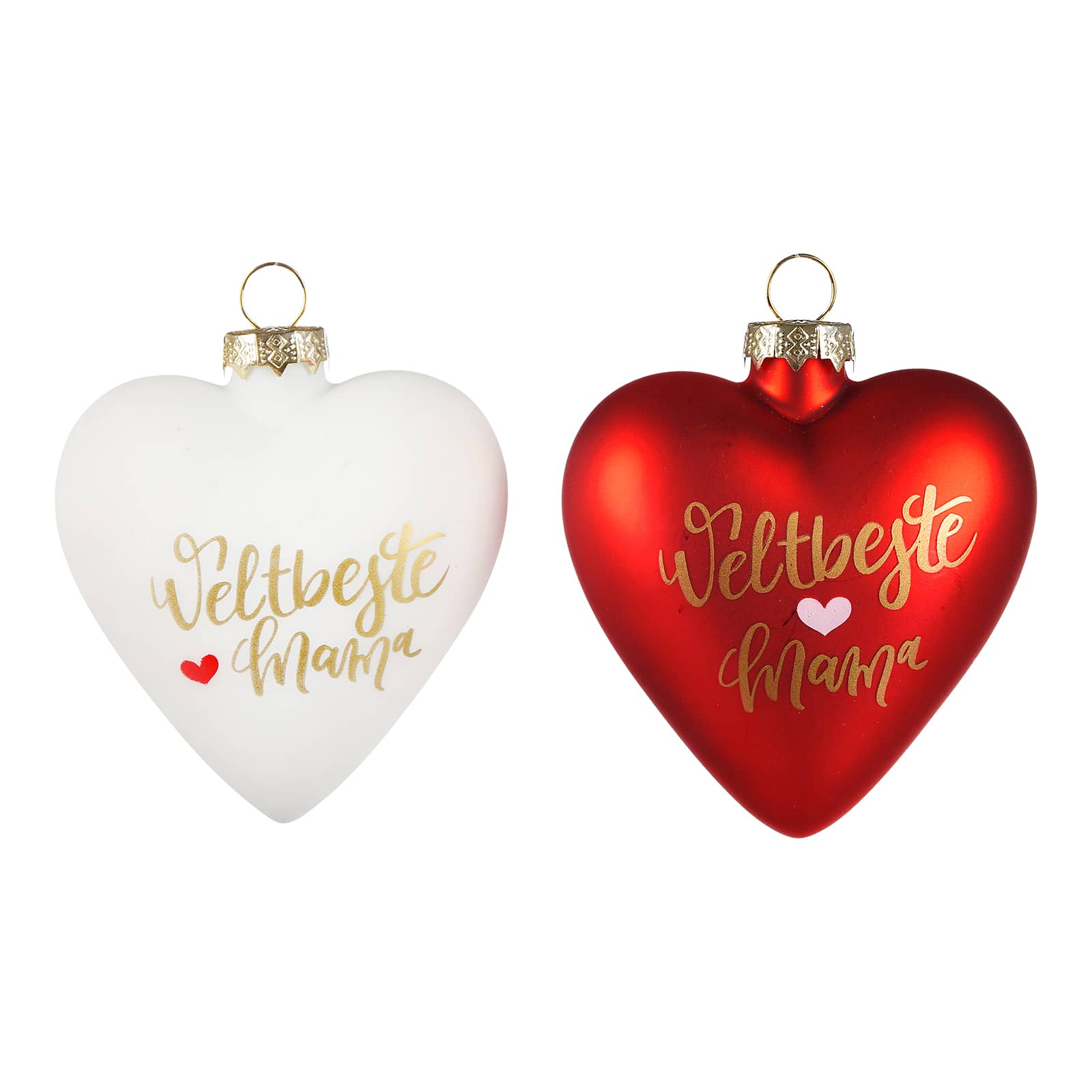 Glas-Baumschmuck Heart Mama