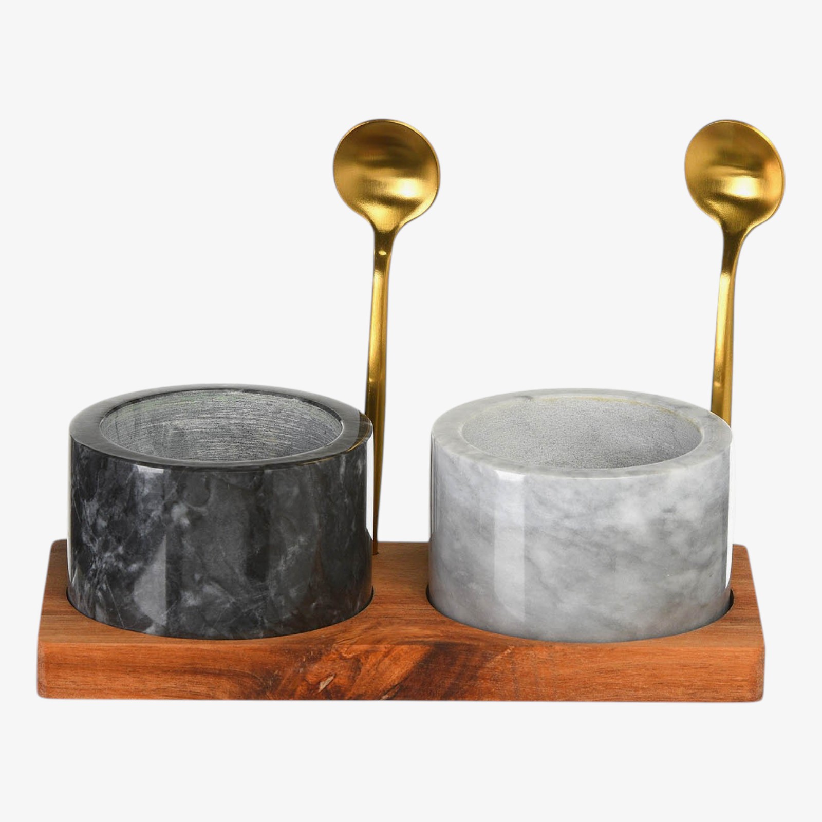 Gewürzgefäß-Set Marmor