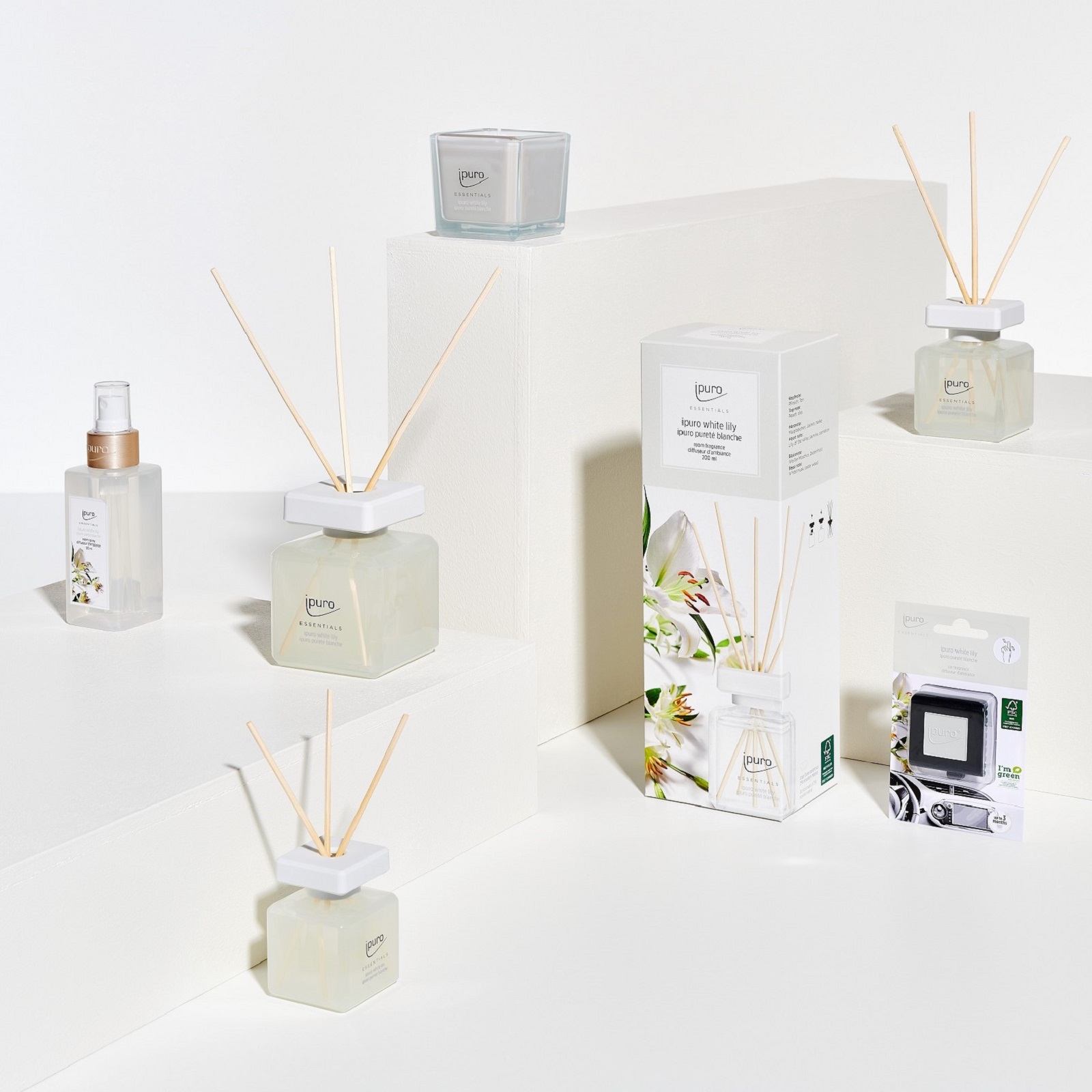 ipuro ESSENTIALS Raumduft-Set White Lily