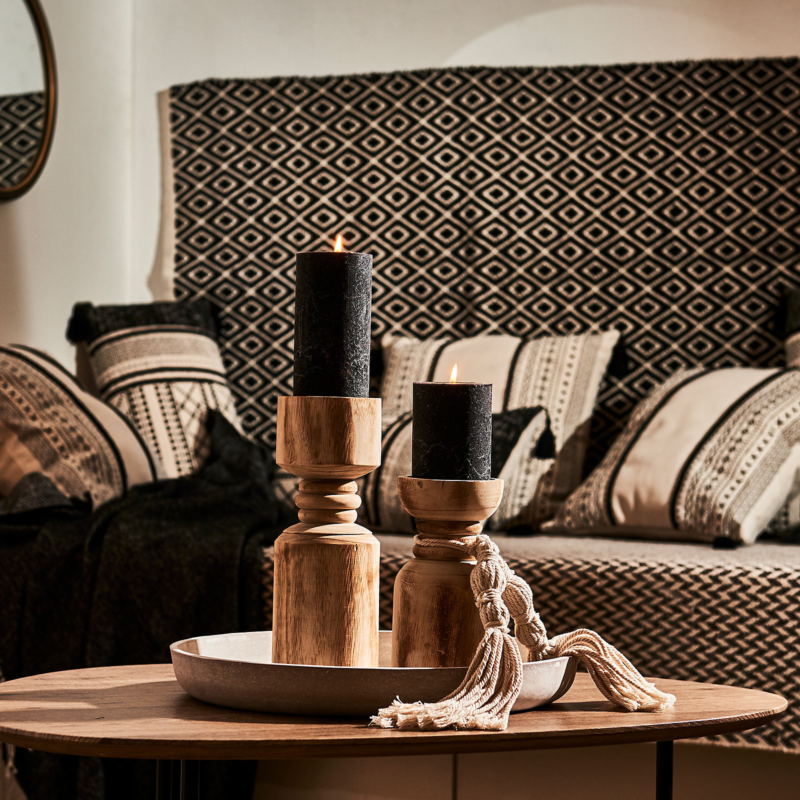 Stumpenkerze Rustik