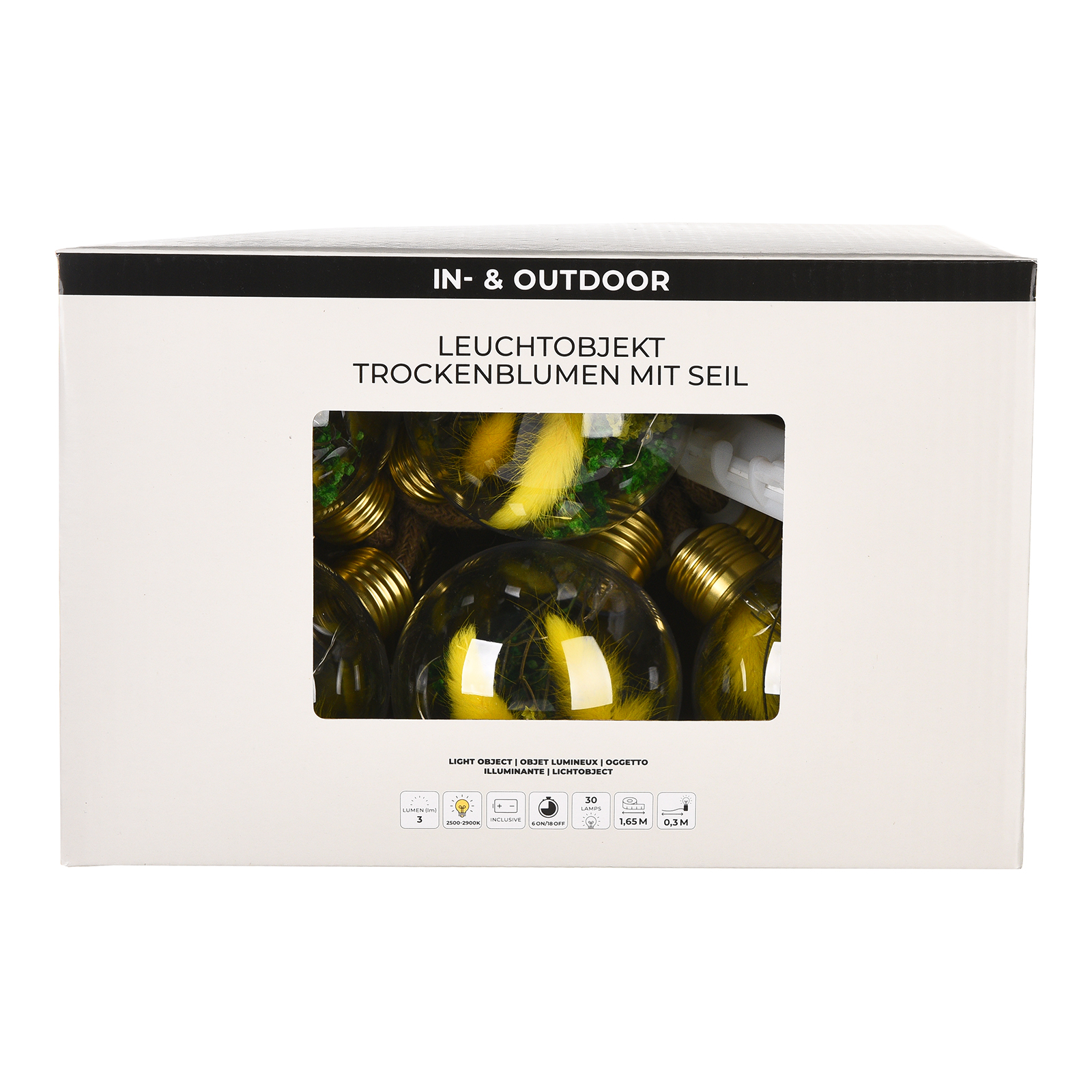 Outdoor-Lichterkette Trockenblumen