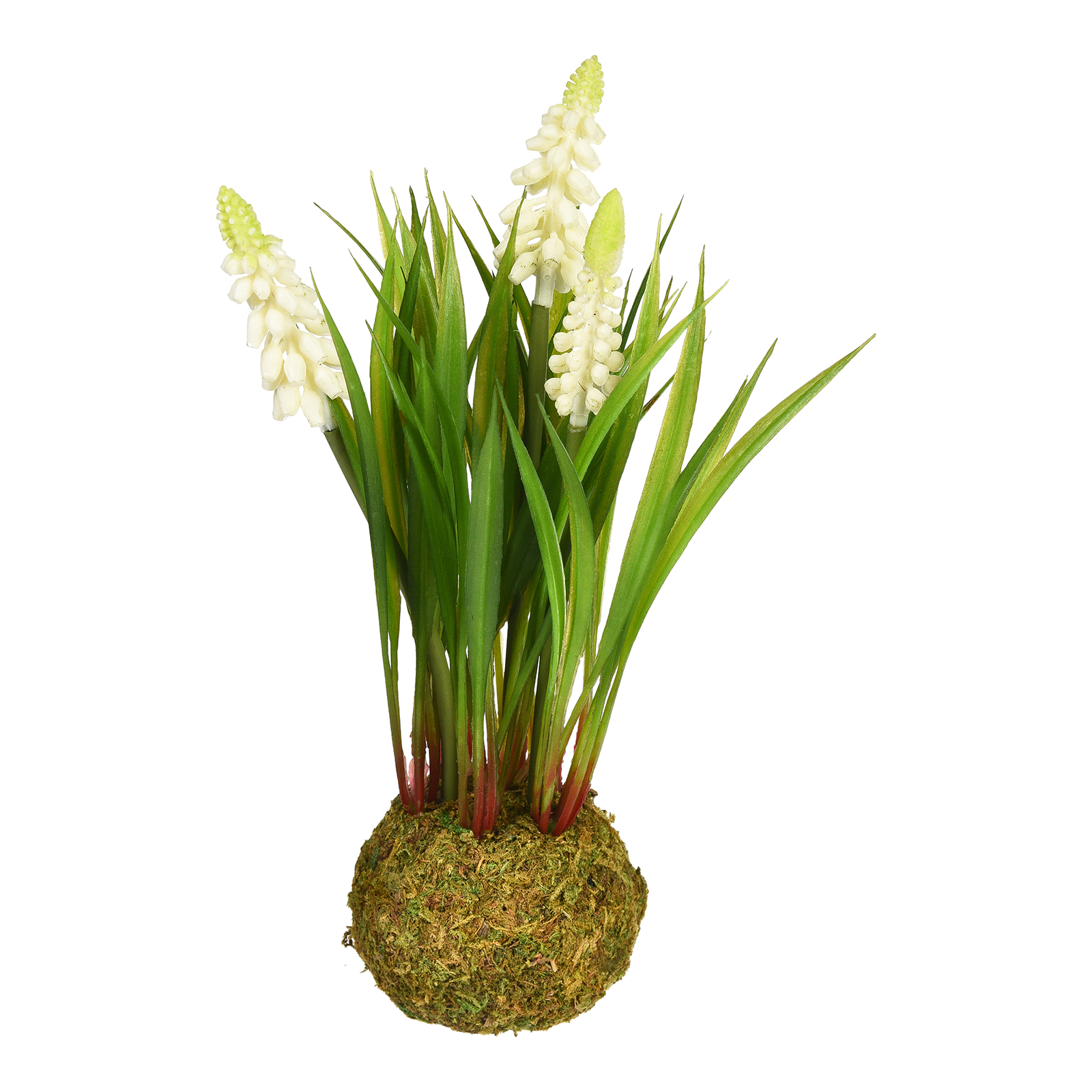 Kunstblume Traubenhyazinthe im Moosballen