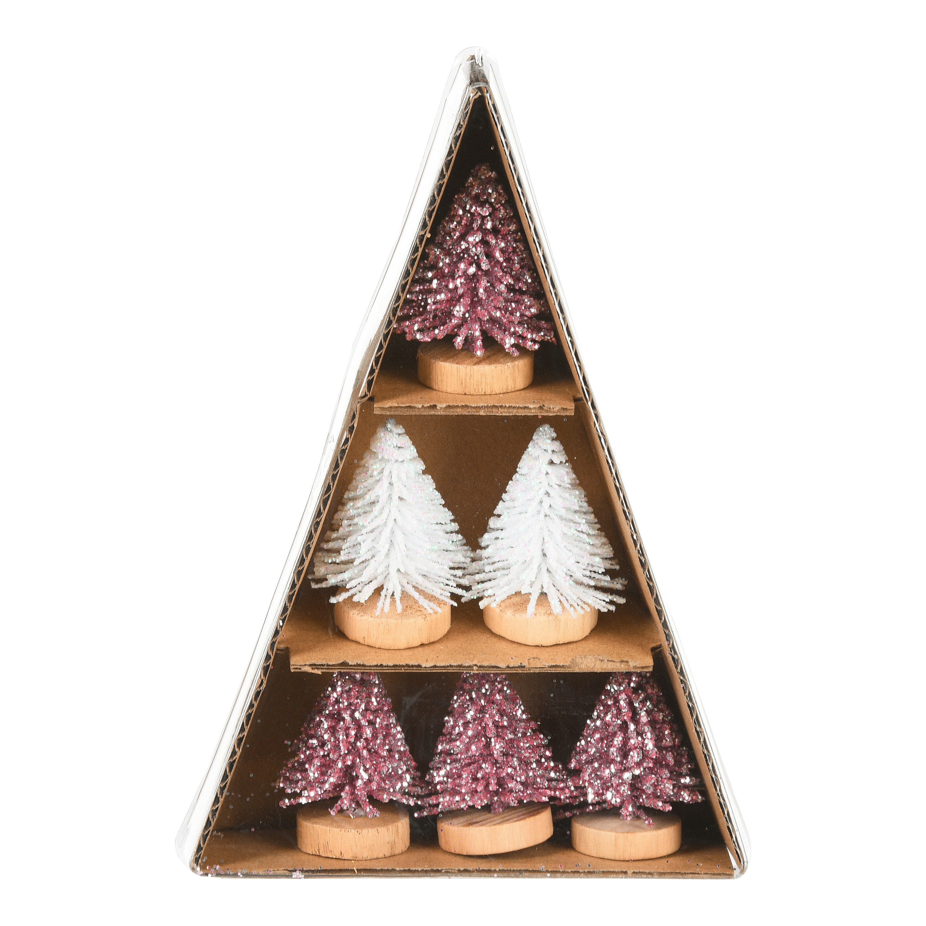 Deko-Objekt-Set Minibaum, beglimmert
