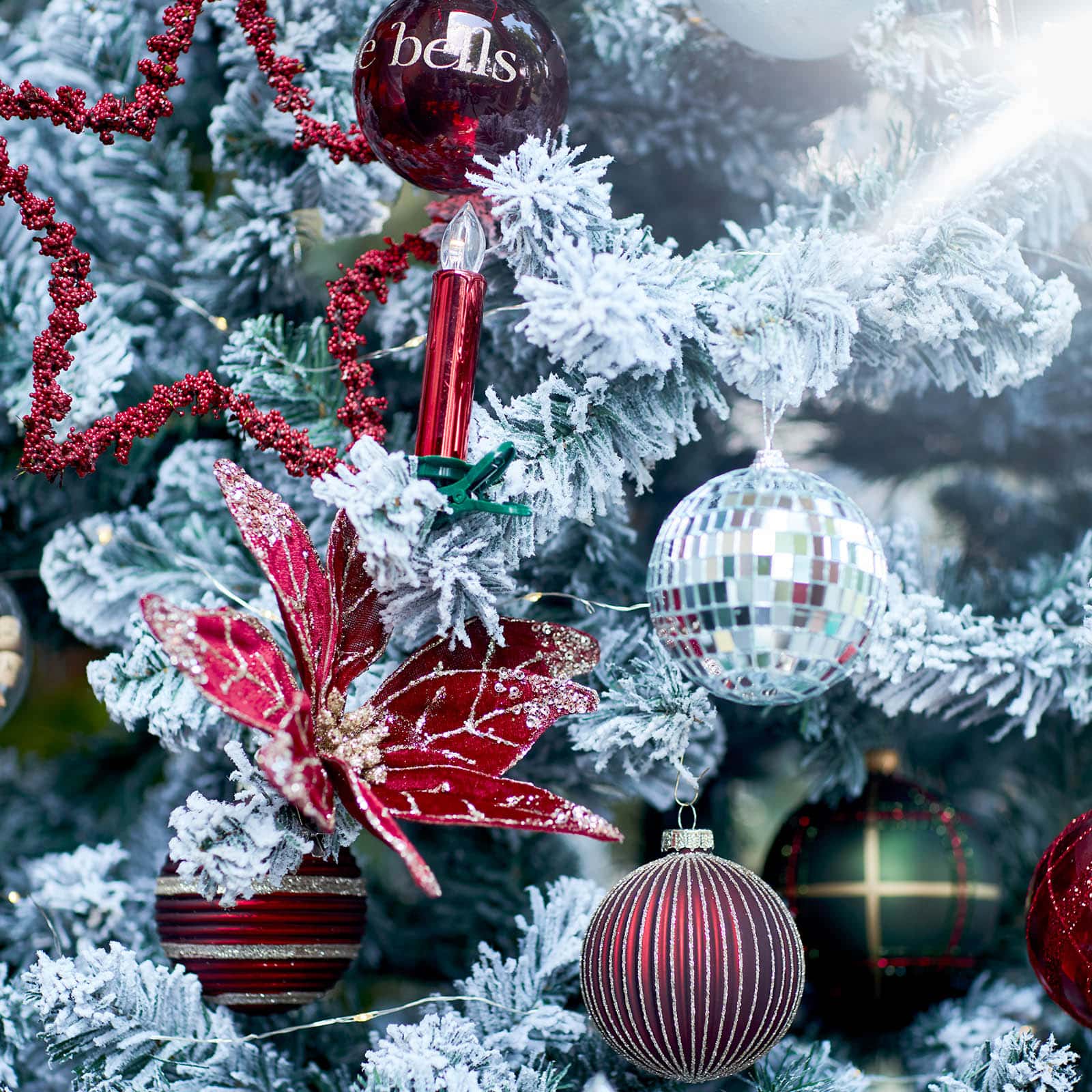 Glas-Weihnachtskugel Jingle Bells