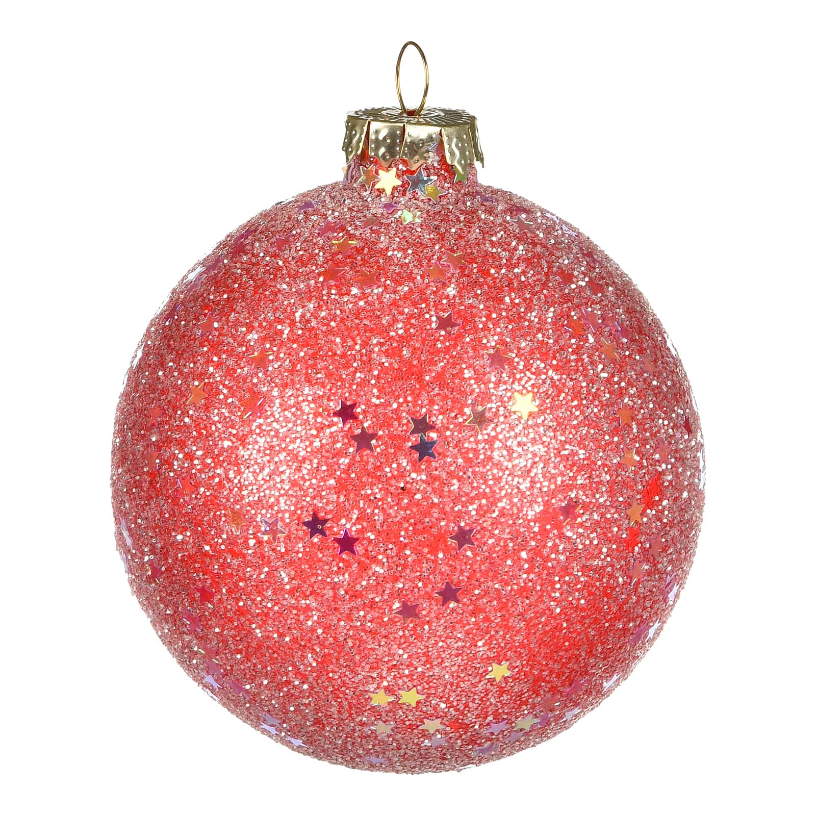 Glas-Weihnachtskugel Stars Allover