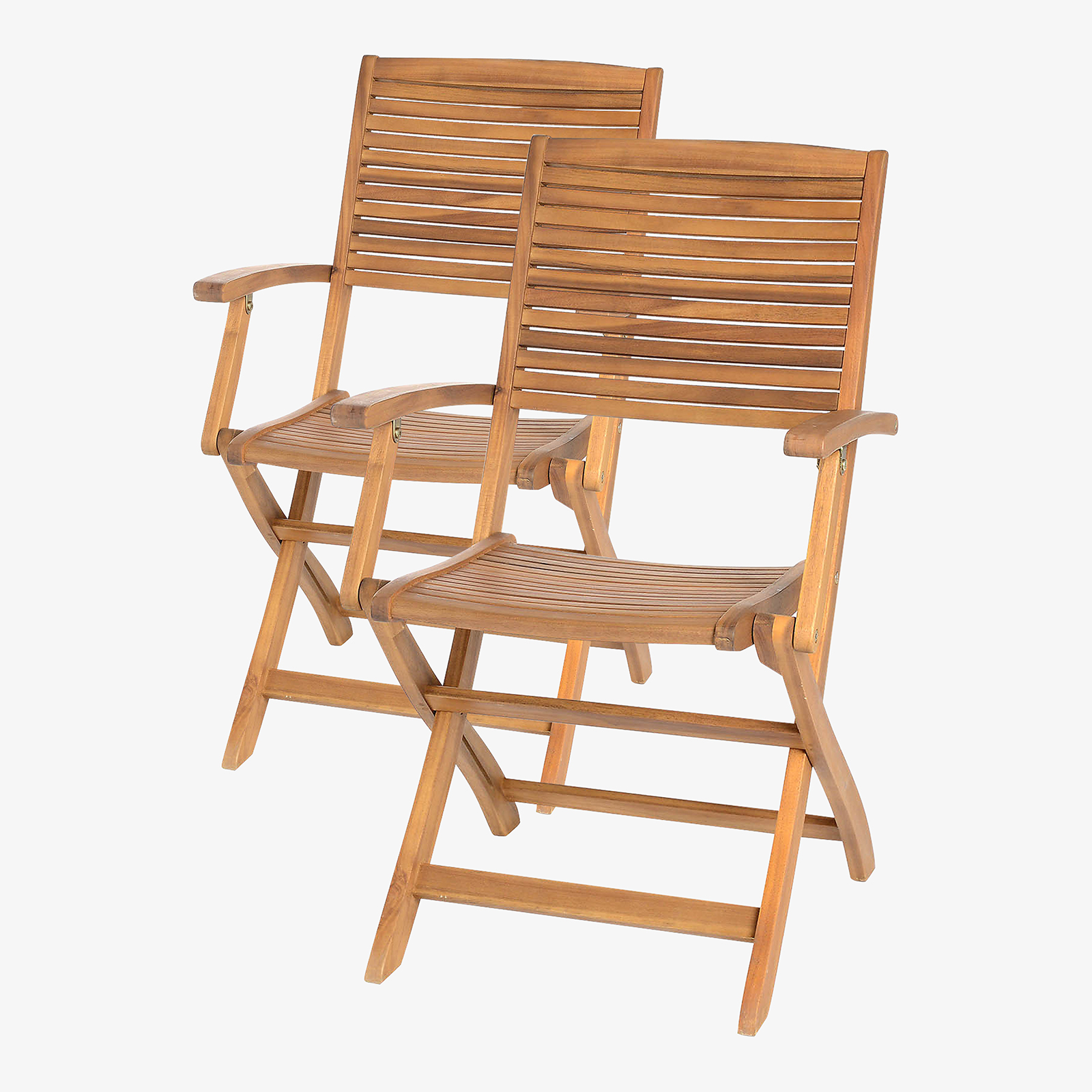 Armlehnstühle Marta aus Akazienholz