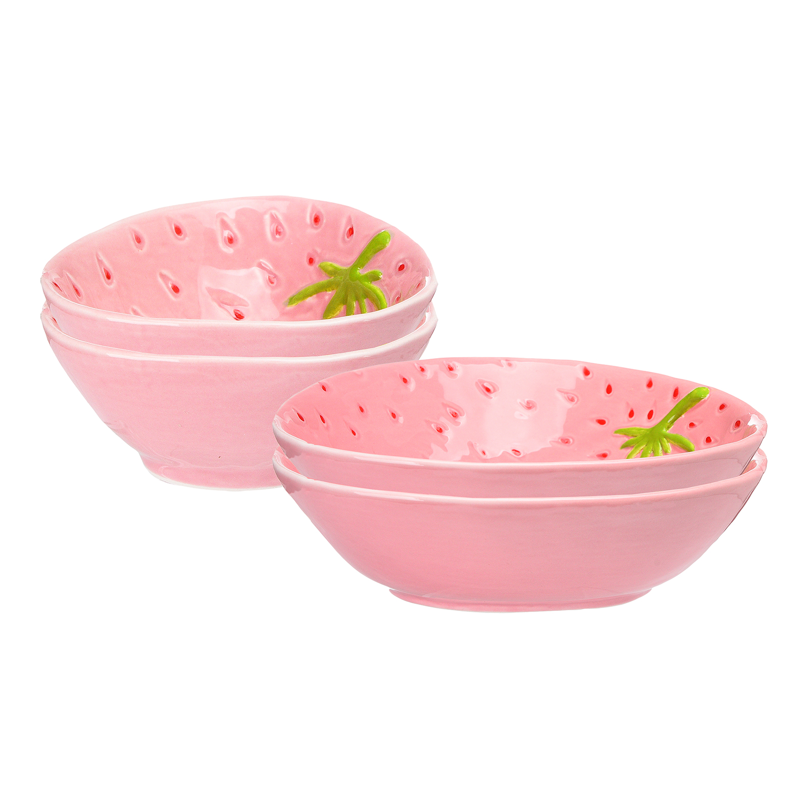 Servierschalen-Set Erdbeer