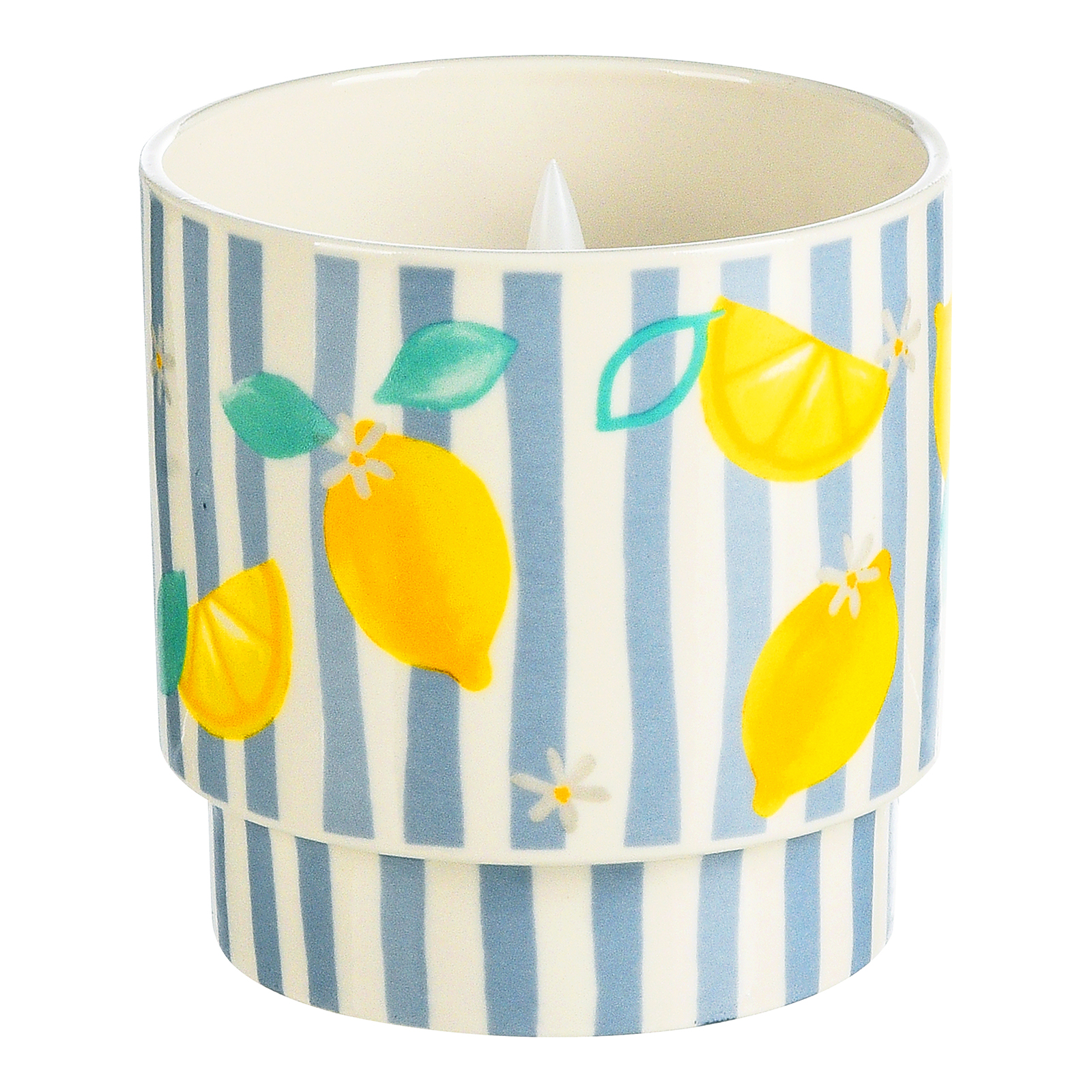 LED-Echtwachskerze Zitronen