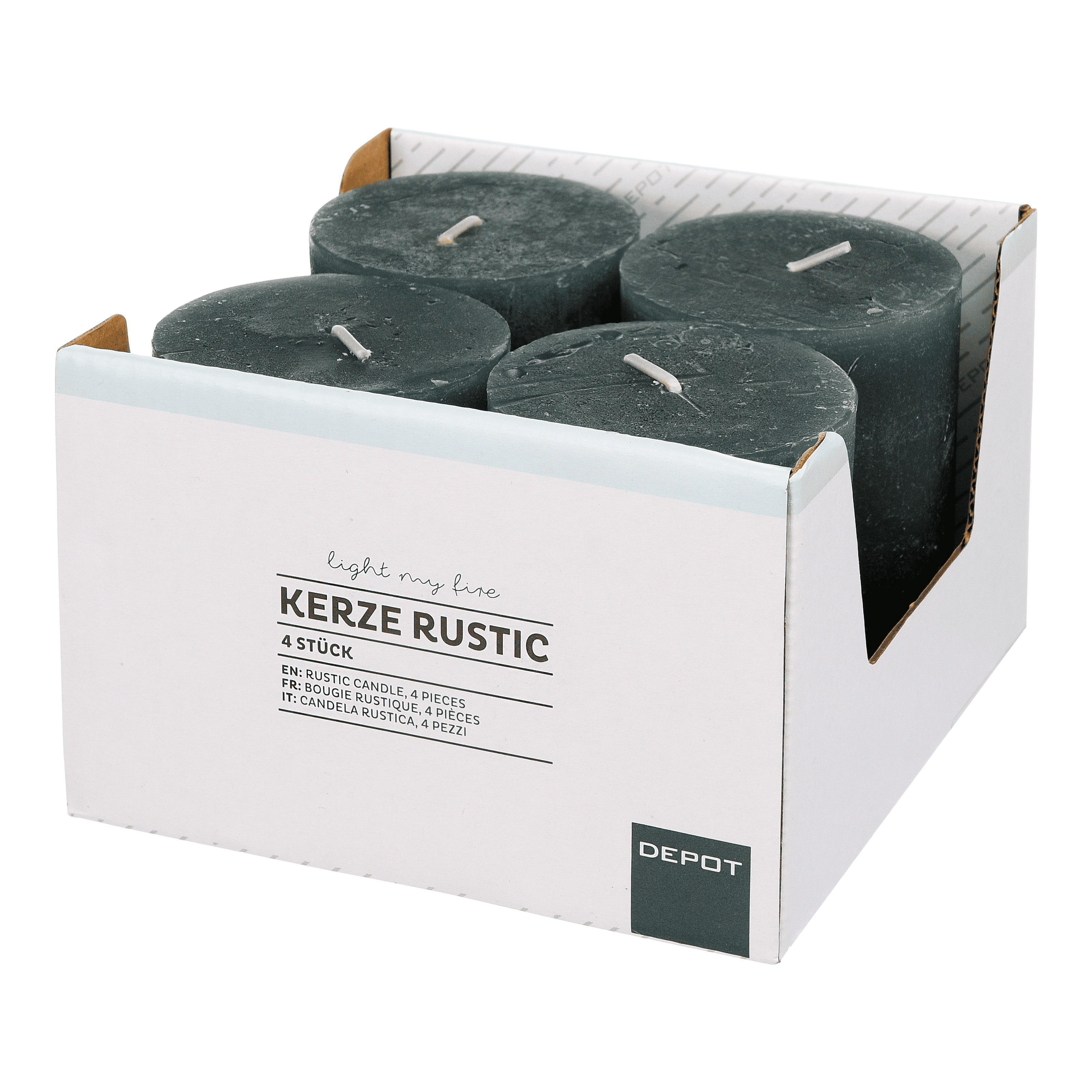 Stumpenkerzen Rustic