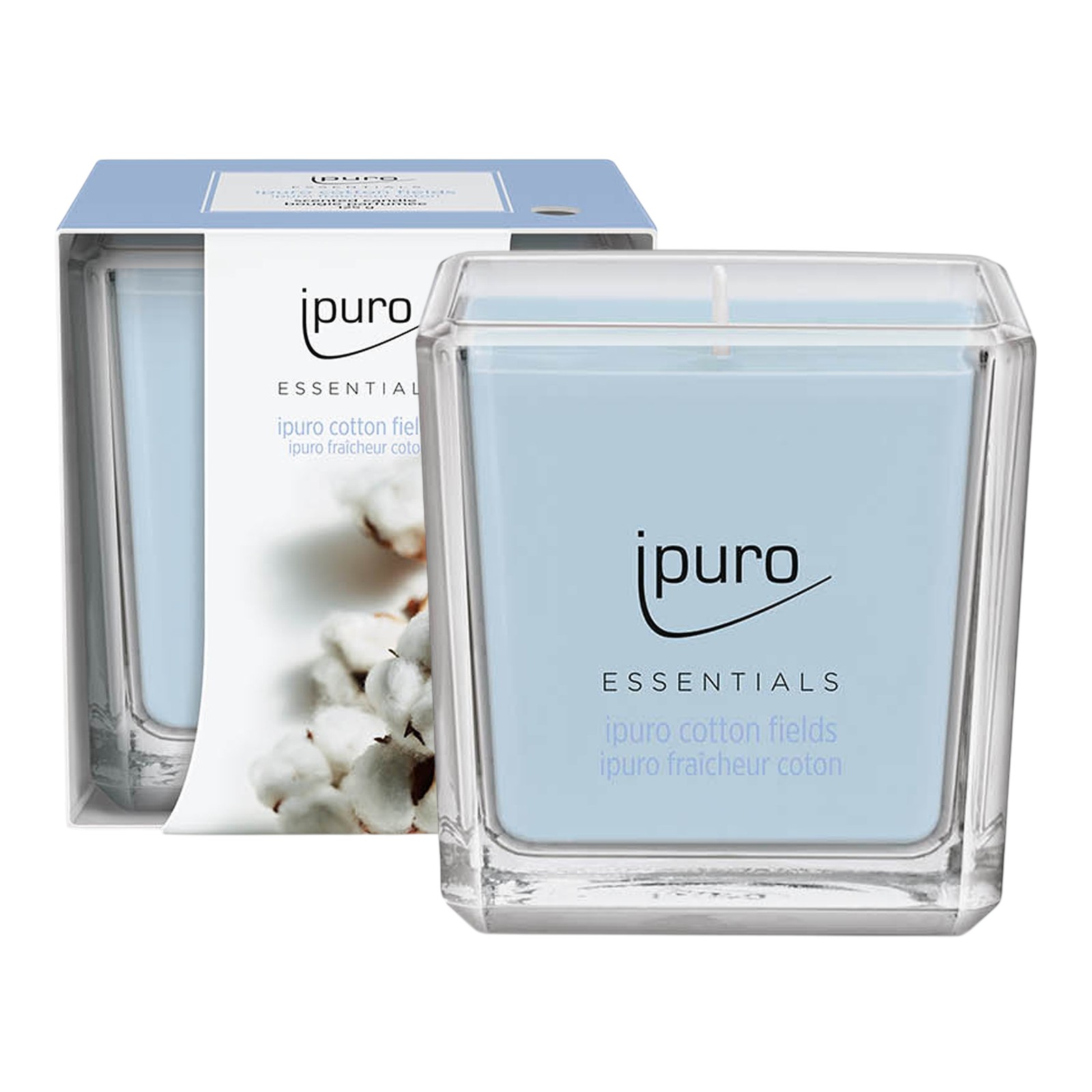 ipuro ESSENTIALS Duftkerze Cotton Fields