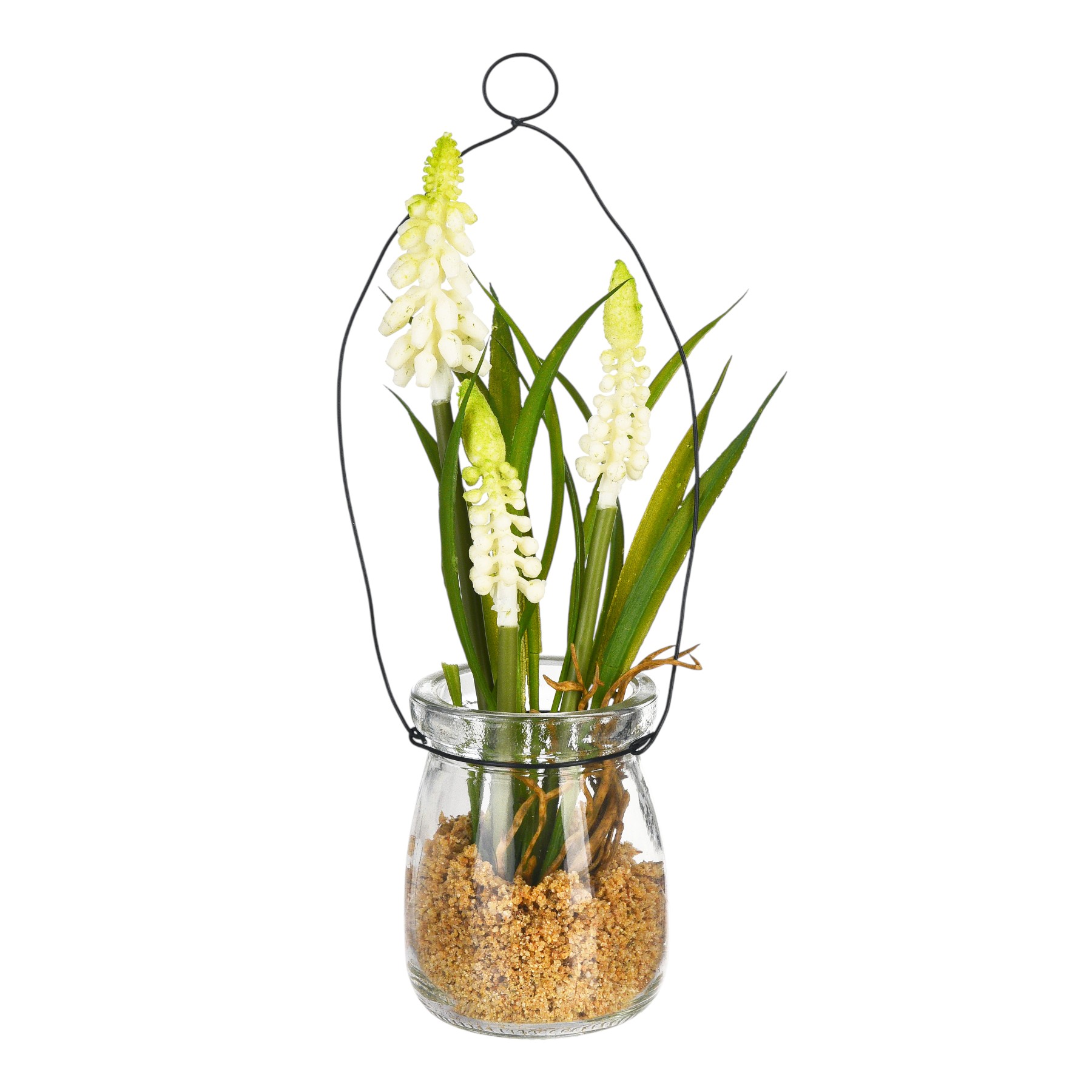 Kunstblume Hyazinthe in Glasvase