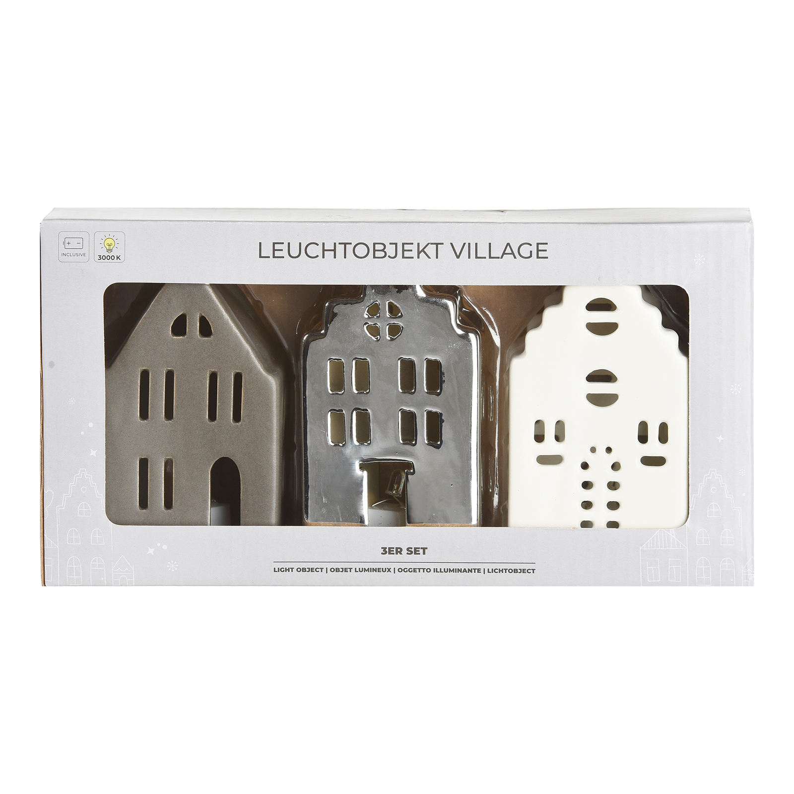 Lichtobjekt-Set Dorf