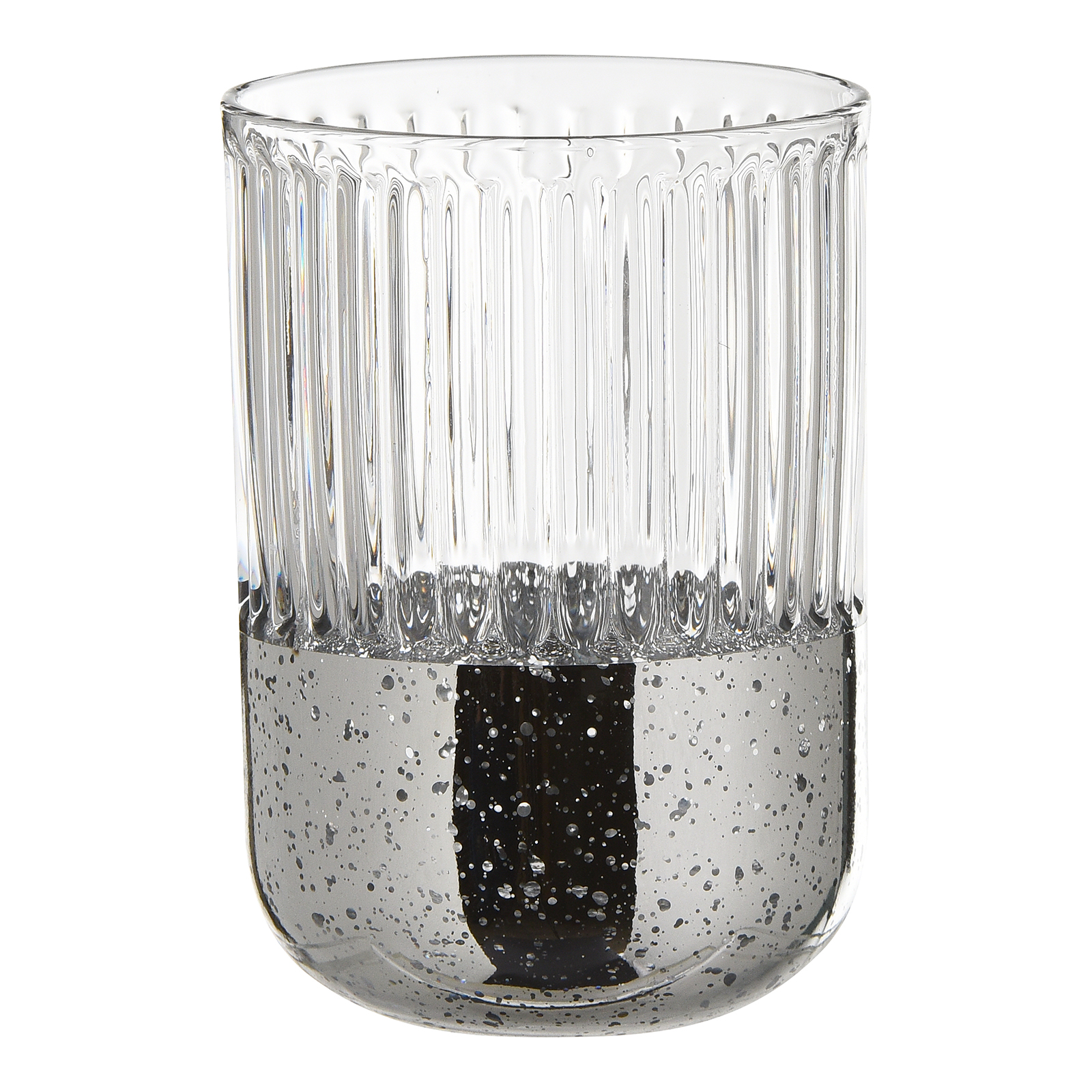 Teelichthalter Rillen