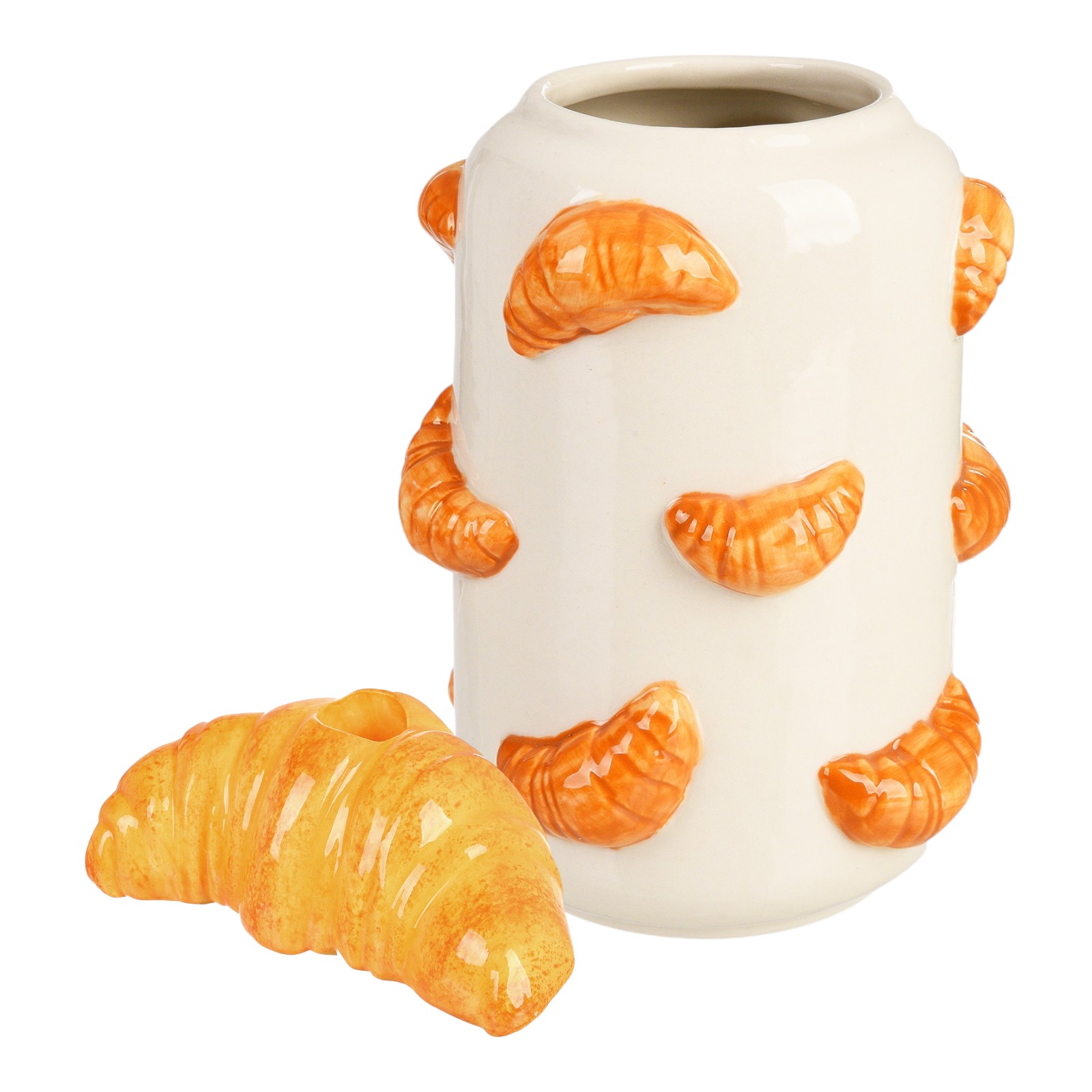 Vase Croissant mit Stabkerzenhalter