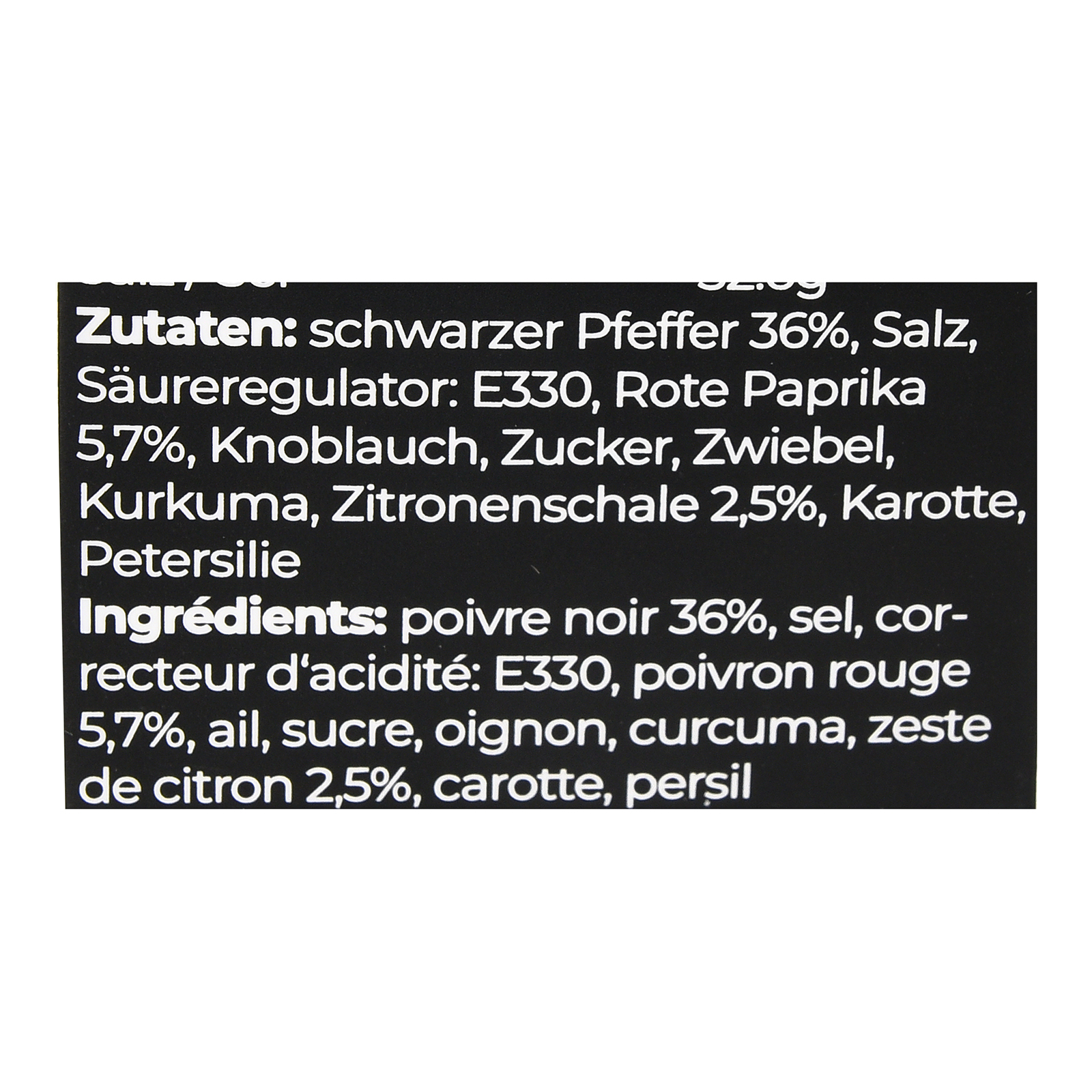 Geschenk-Set Pfeffer-Würzmischung mit Zitrone