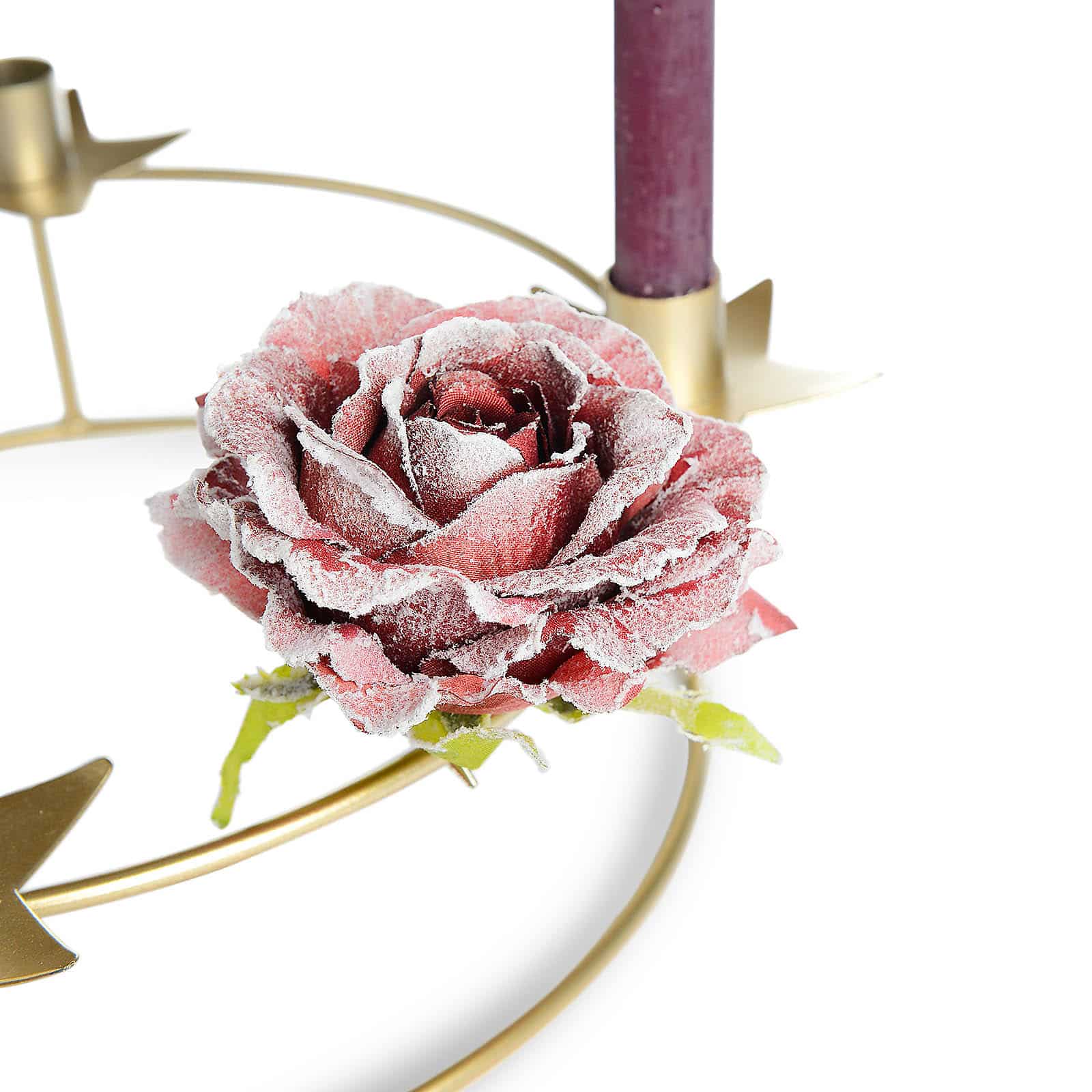 Glitzer-Kunstblume Rose auf Clip Glitzer-Kunstblume Rose auf Clip