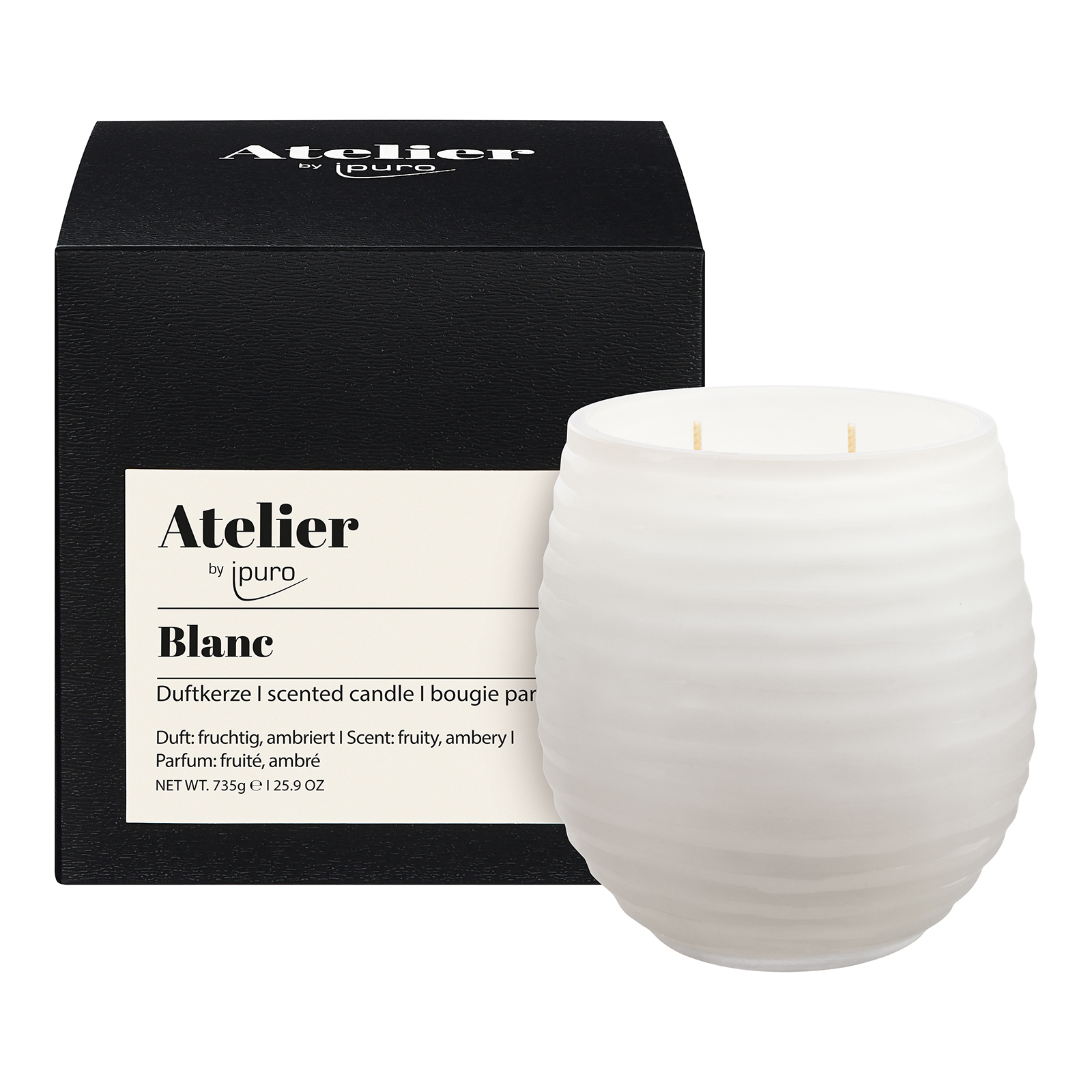 Atelier by ipuro Duftkerze Blanc