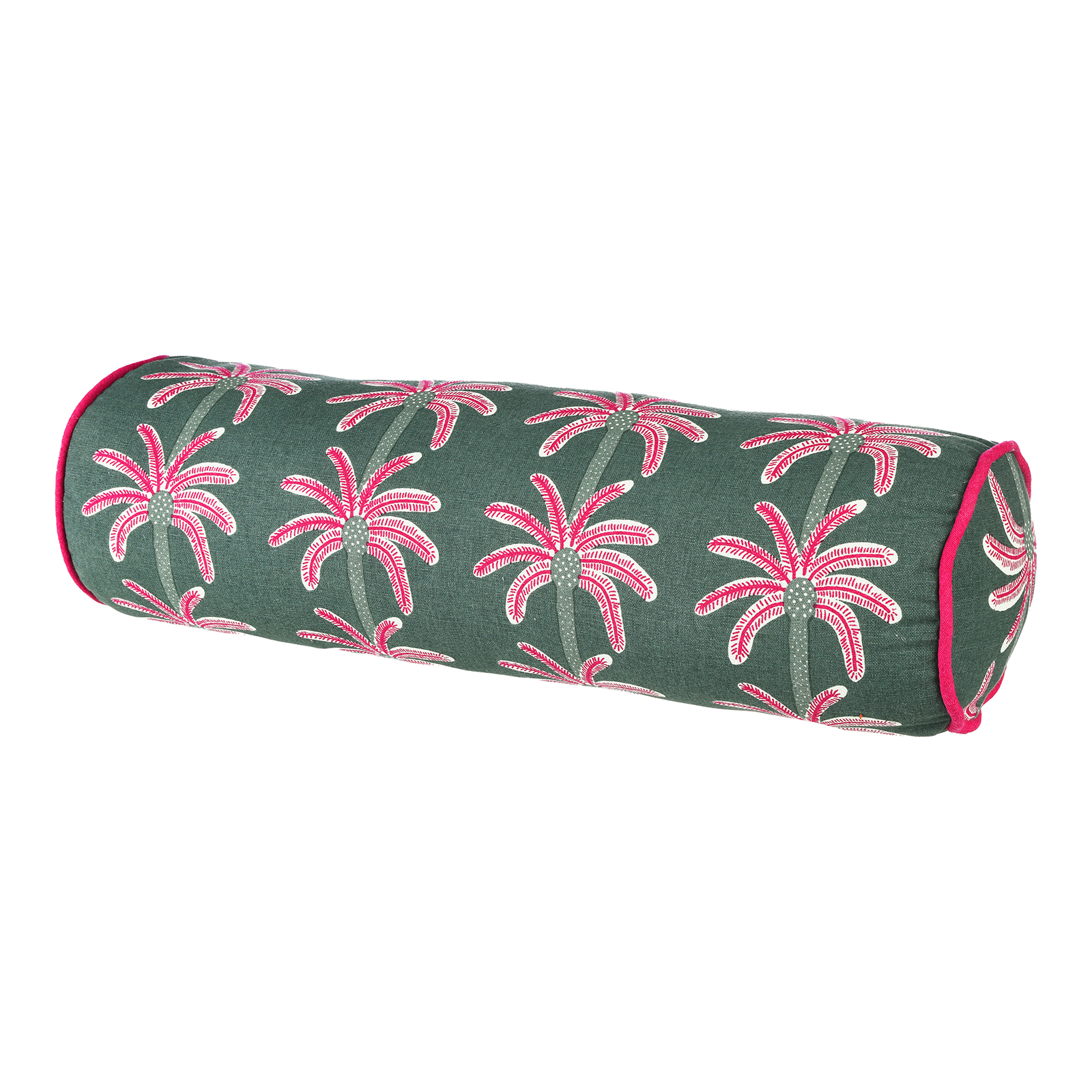 Outdoor-Sitzkissen Palms mit Nackenrolle