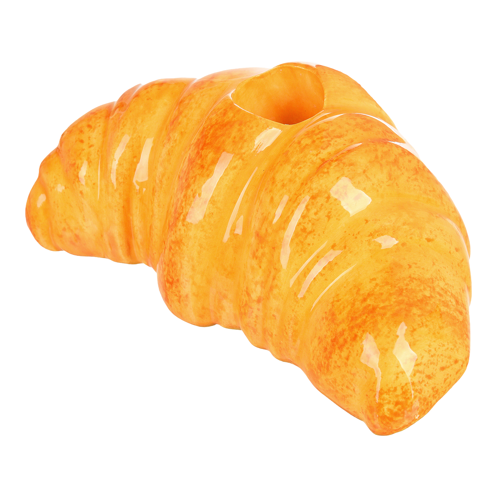 Vase Croissant mit Stabkerzenhalter