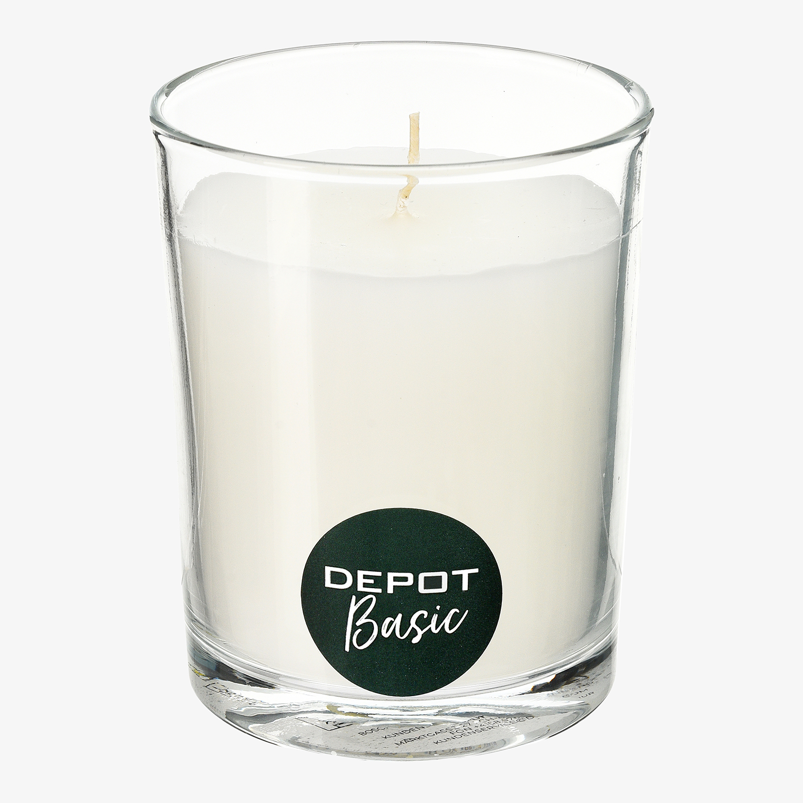 Kerze Basic im Glas