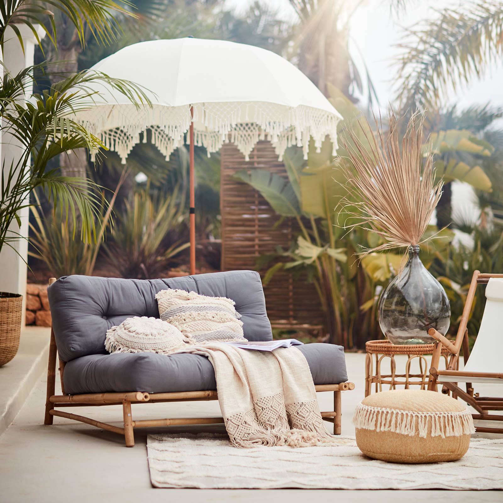 Outdoor-Relaxsessel Teresa aus Bambus Outdoor-Relaxsessel Teresa aus Bambus