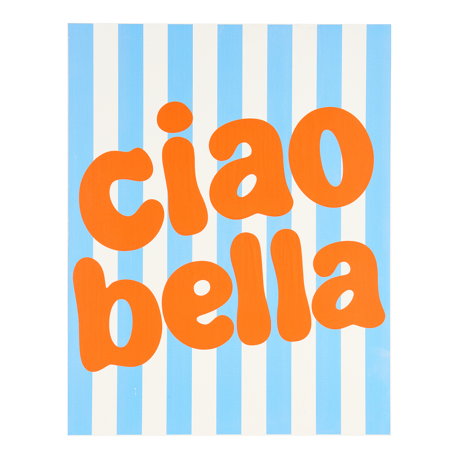 Holz-Wandbild Ciao Bella