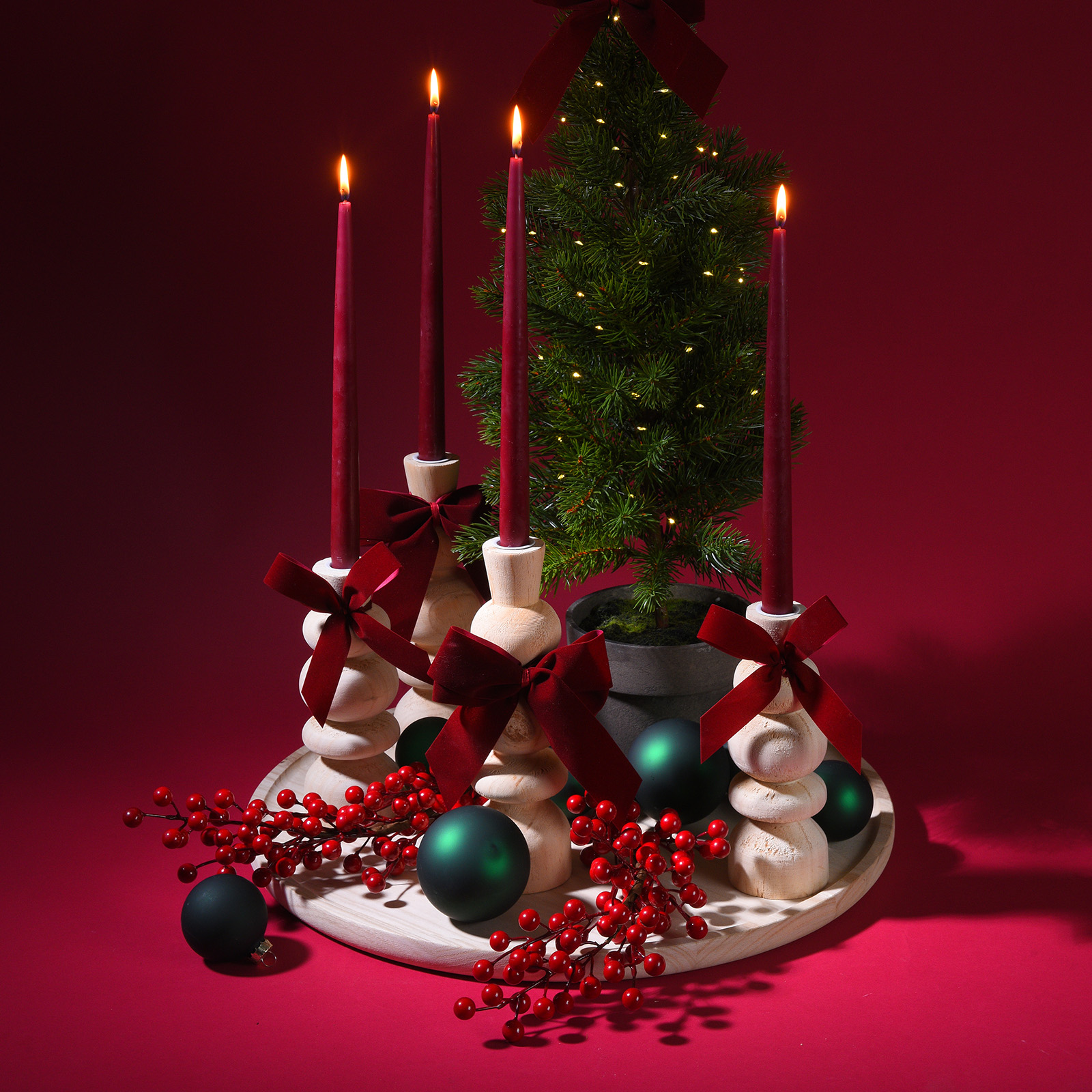 Stabkerzenhalter Natural