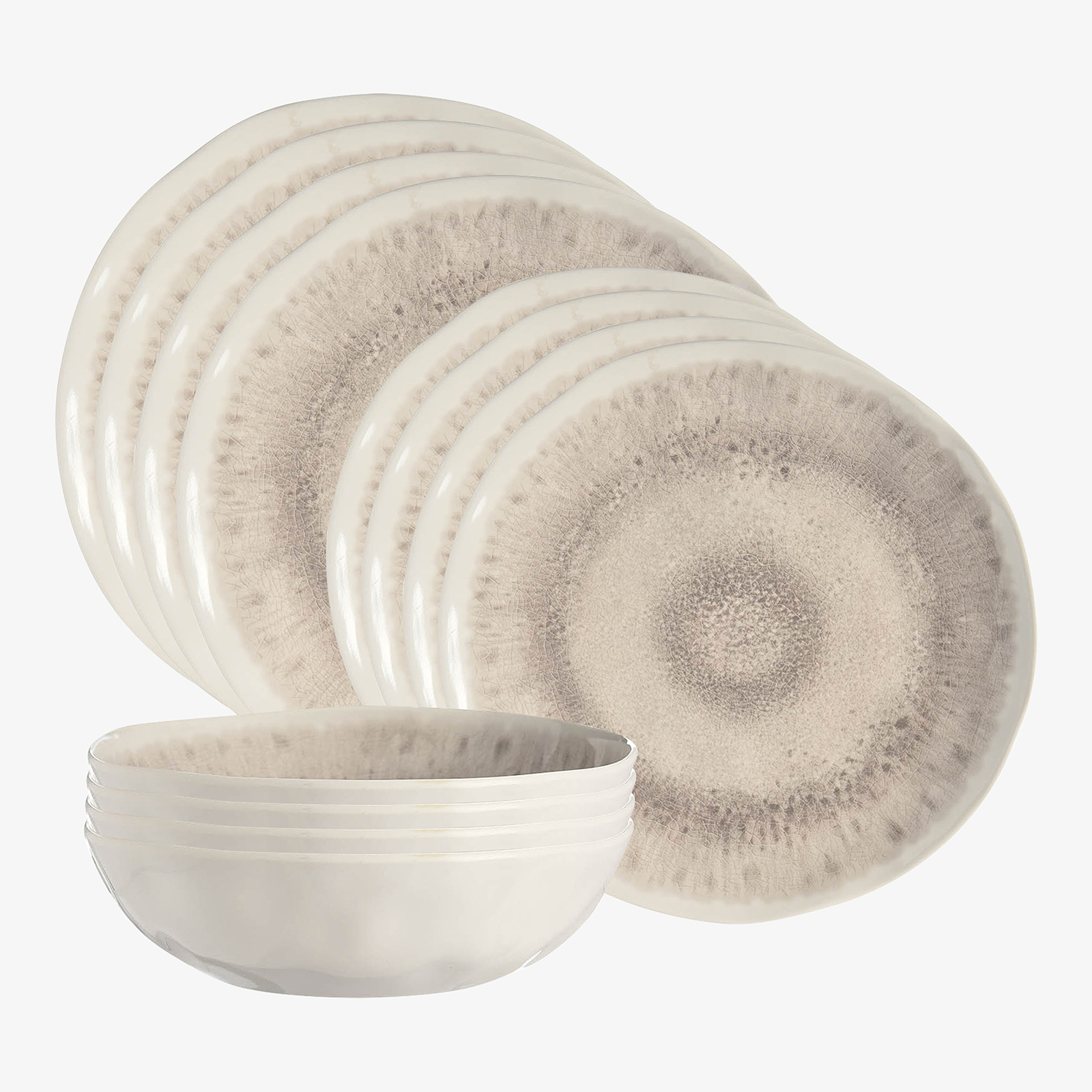 Melamin-Geschirr-Set Veda für 4 Personen