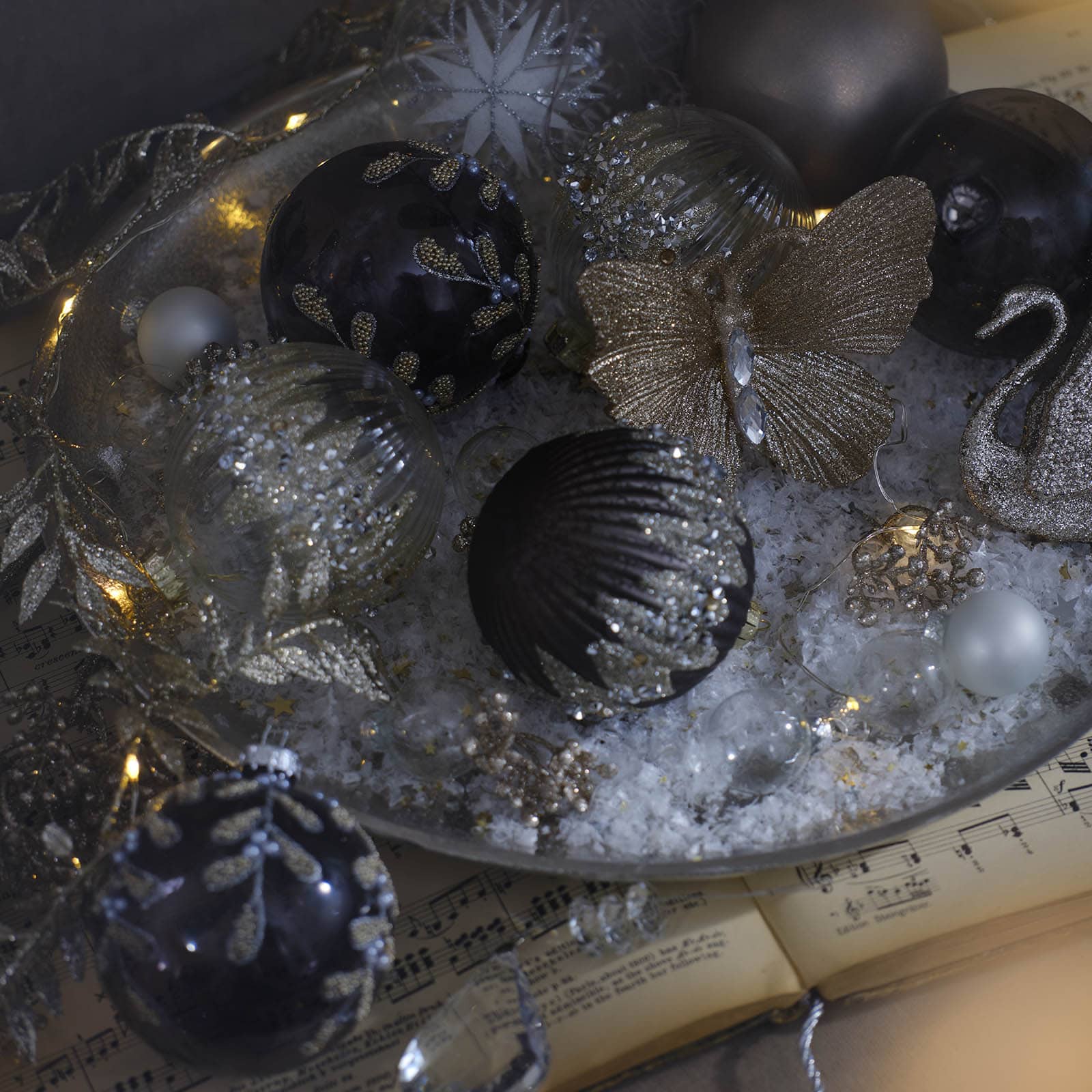 Glas-Mini-Weihnachtskugel-Set
