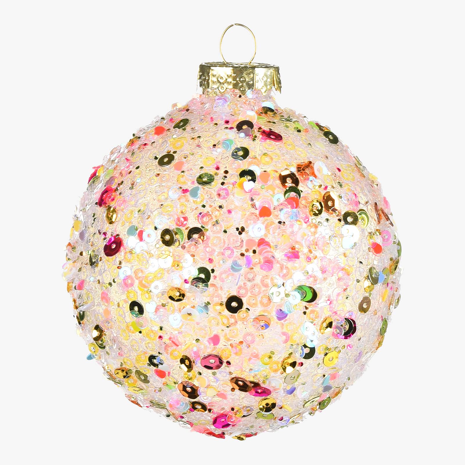 Glas-Weihnachtskugel Paillette