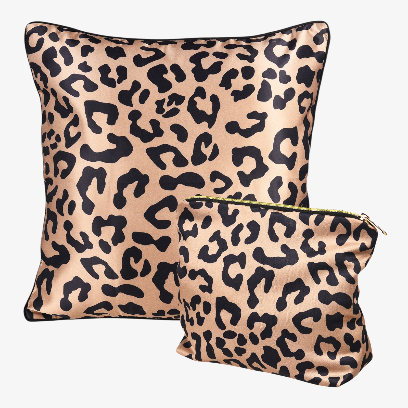 Set Leo mit Wende-Kissenhülle & Kosmetiktasche