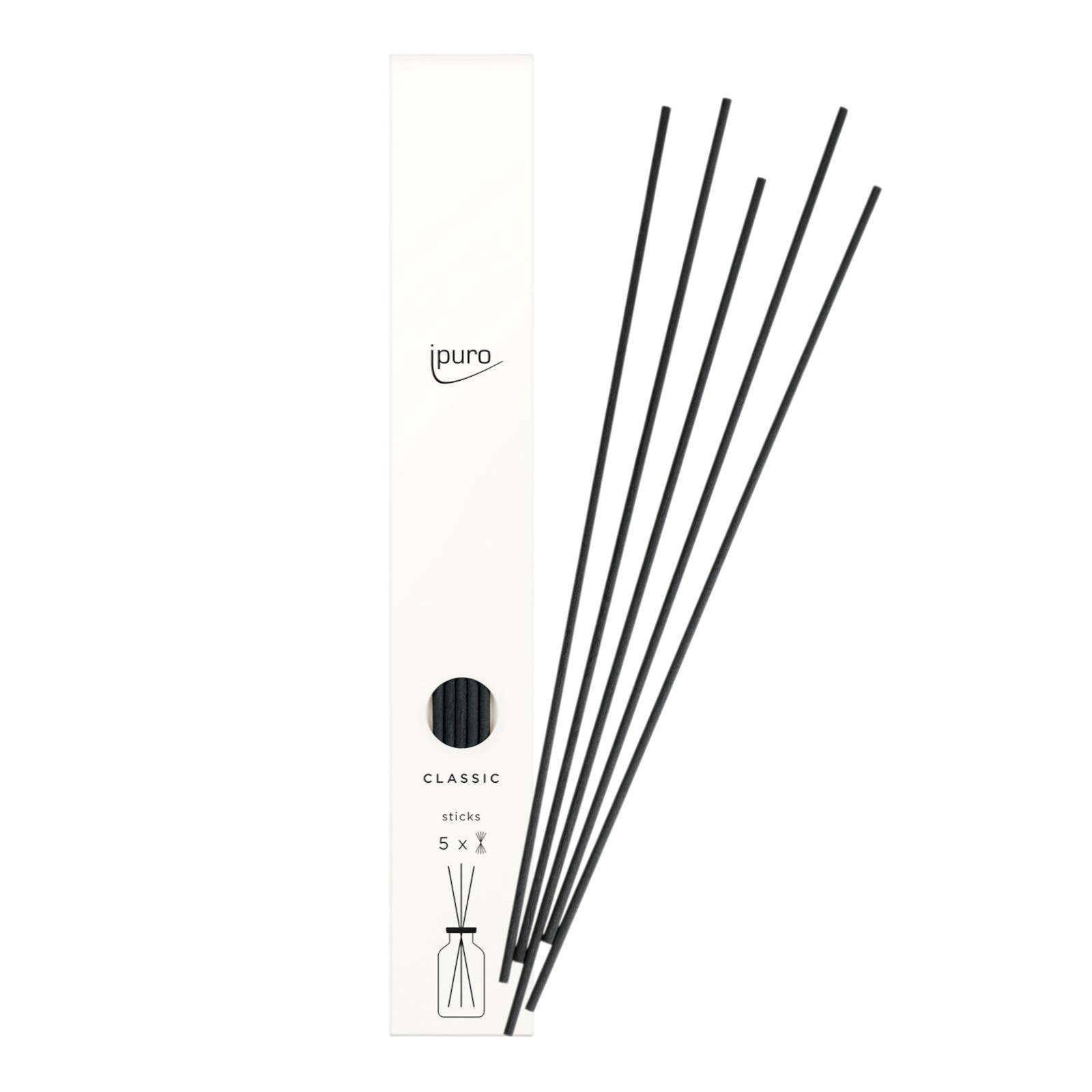 ipuro CLASSIC Sticks Black Bamboo für 240 ml-Raumdüfte
