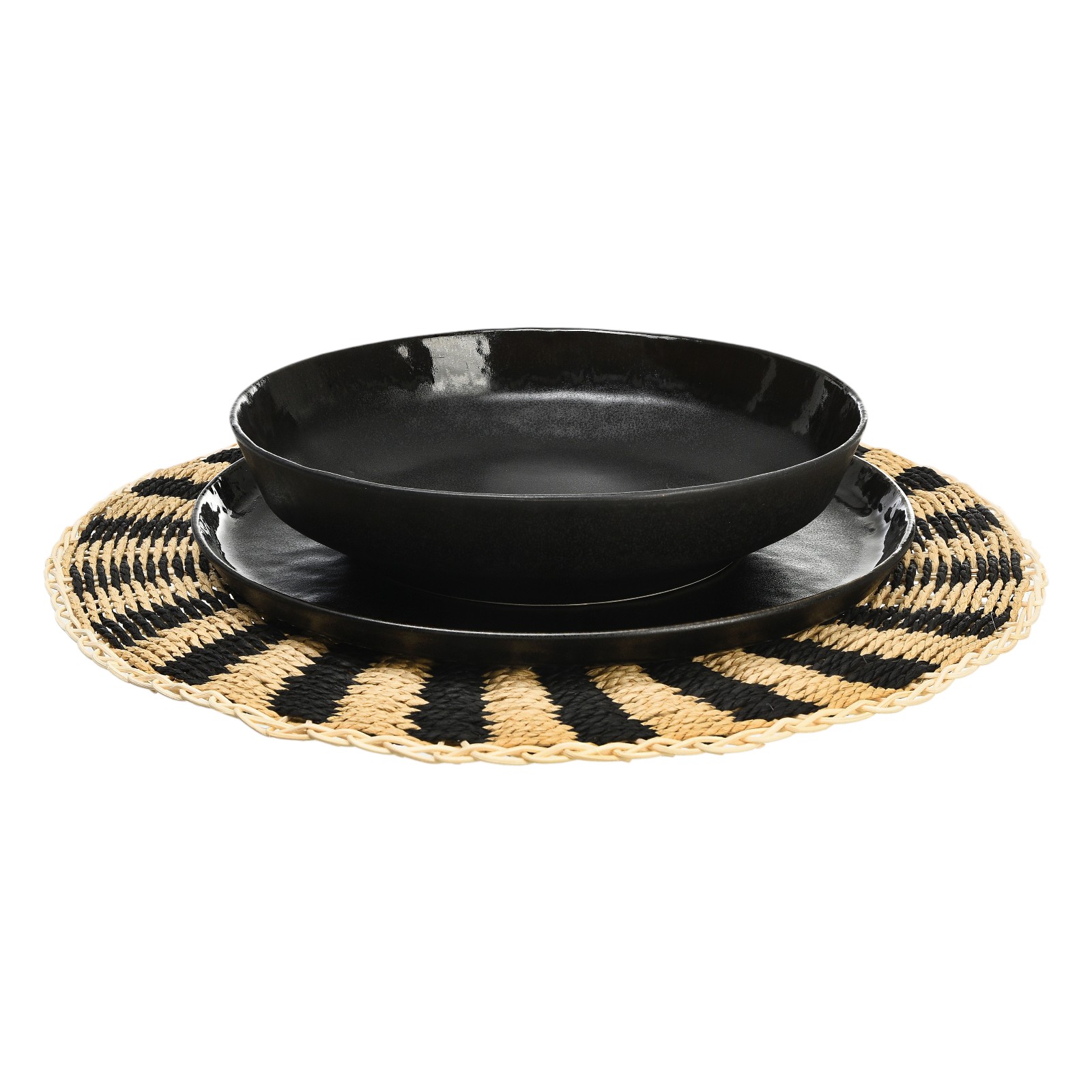 Geschirr-Set Yora mit Tischset Stroke