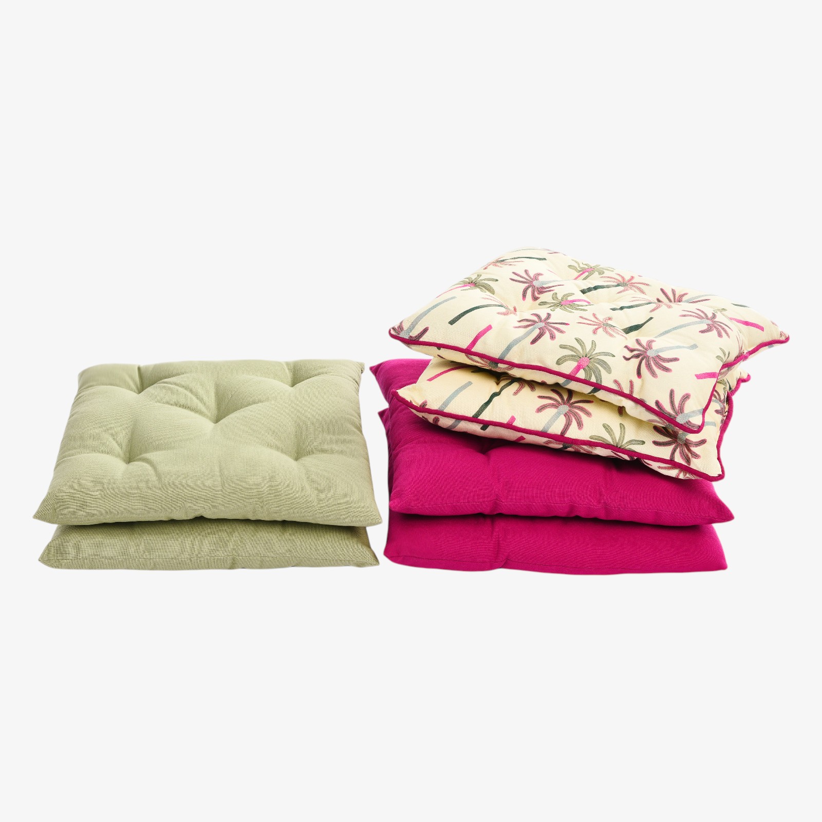 Outdoor-Sitzkissen-Set Palms & Solid