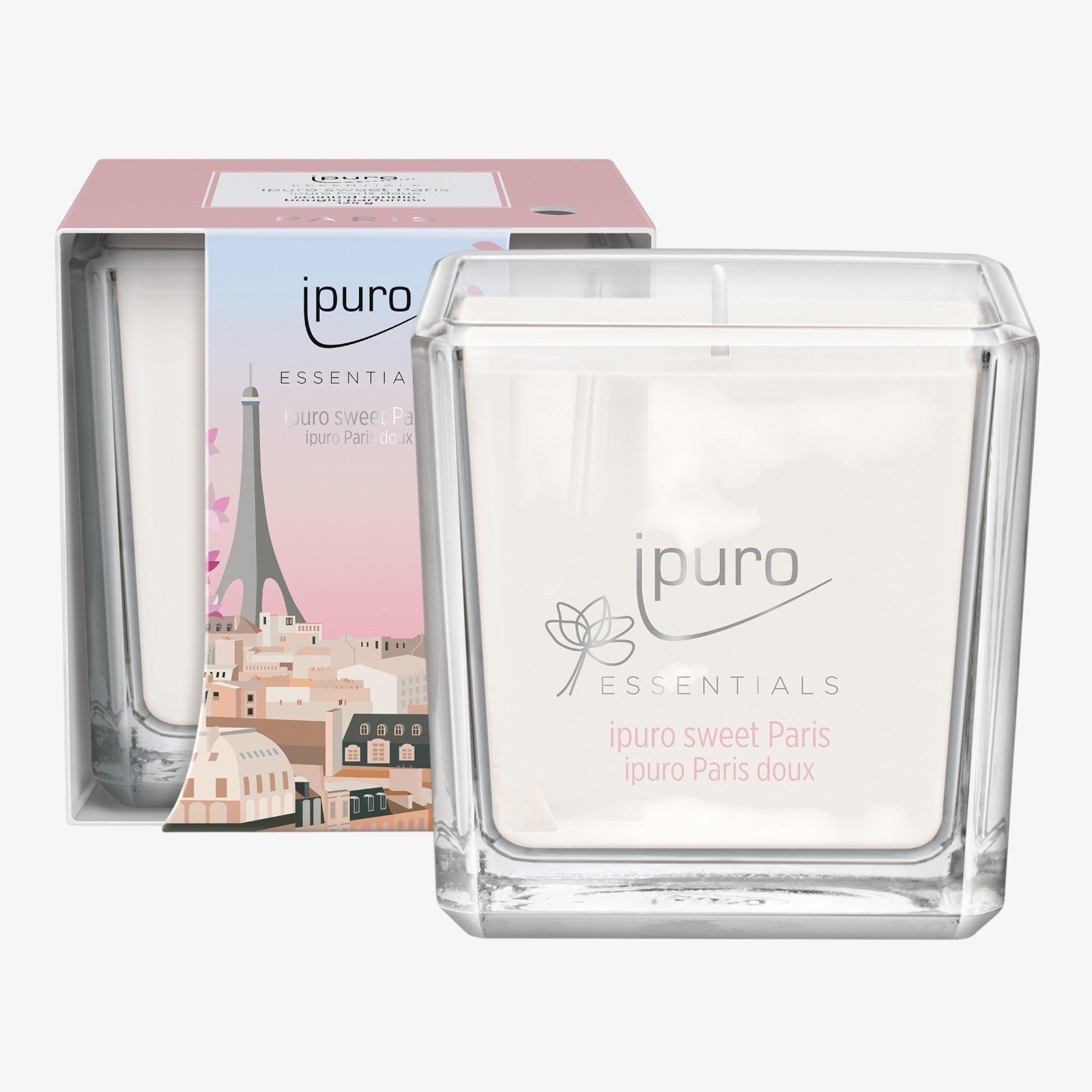 ipuro ESSENTIALS Duftkerze Sweet Paris