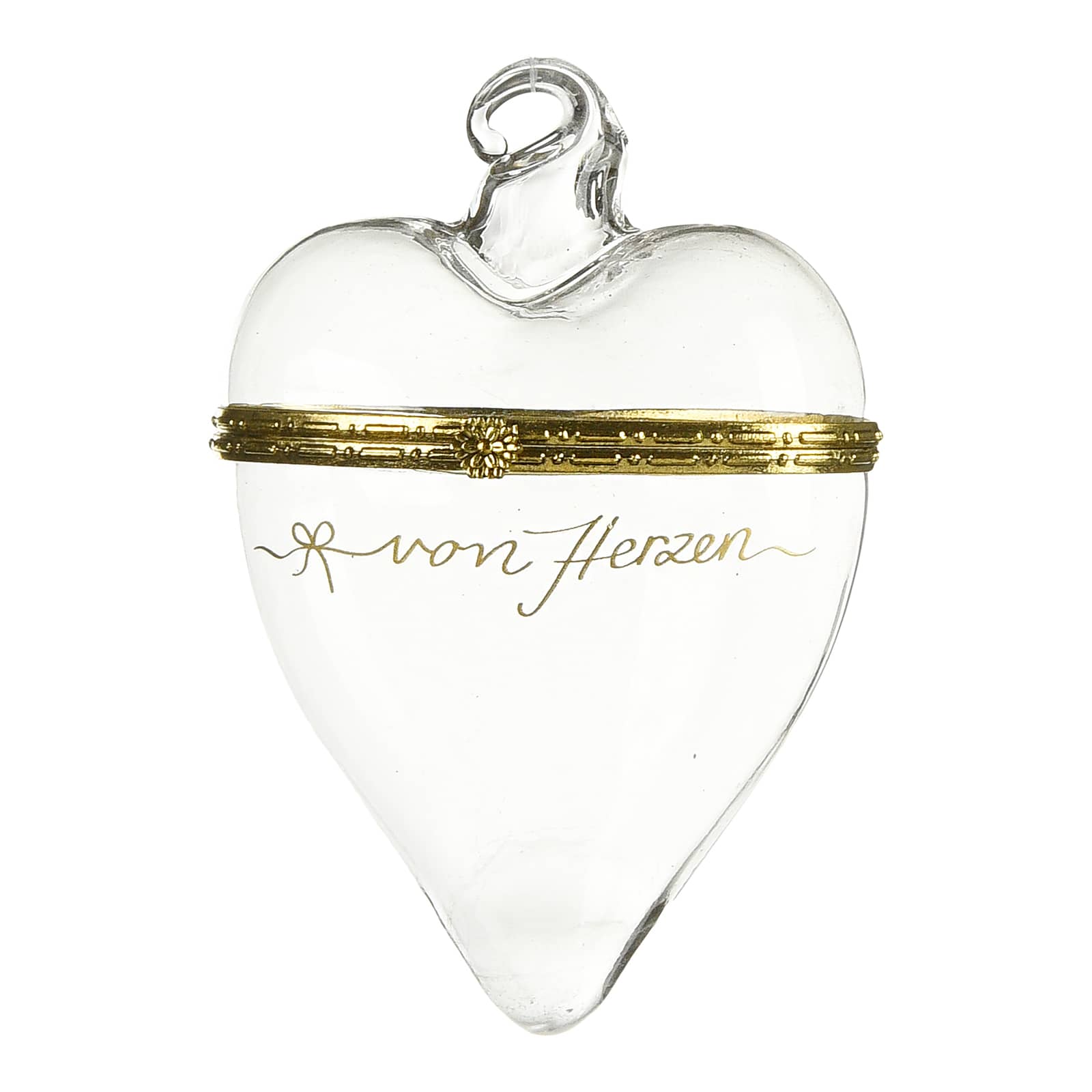 Glas-Baumschmuck Medaillon Herz