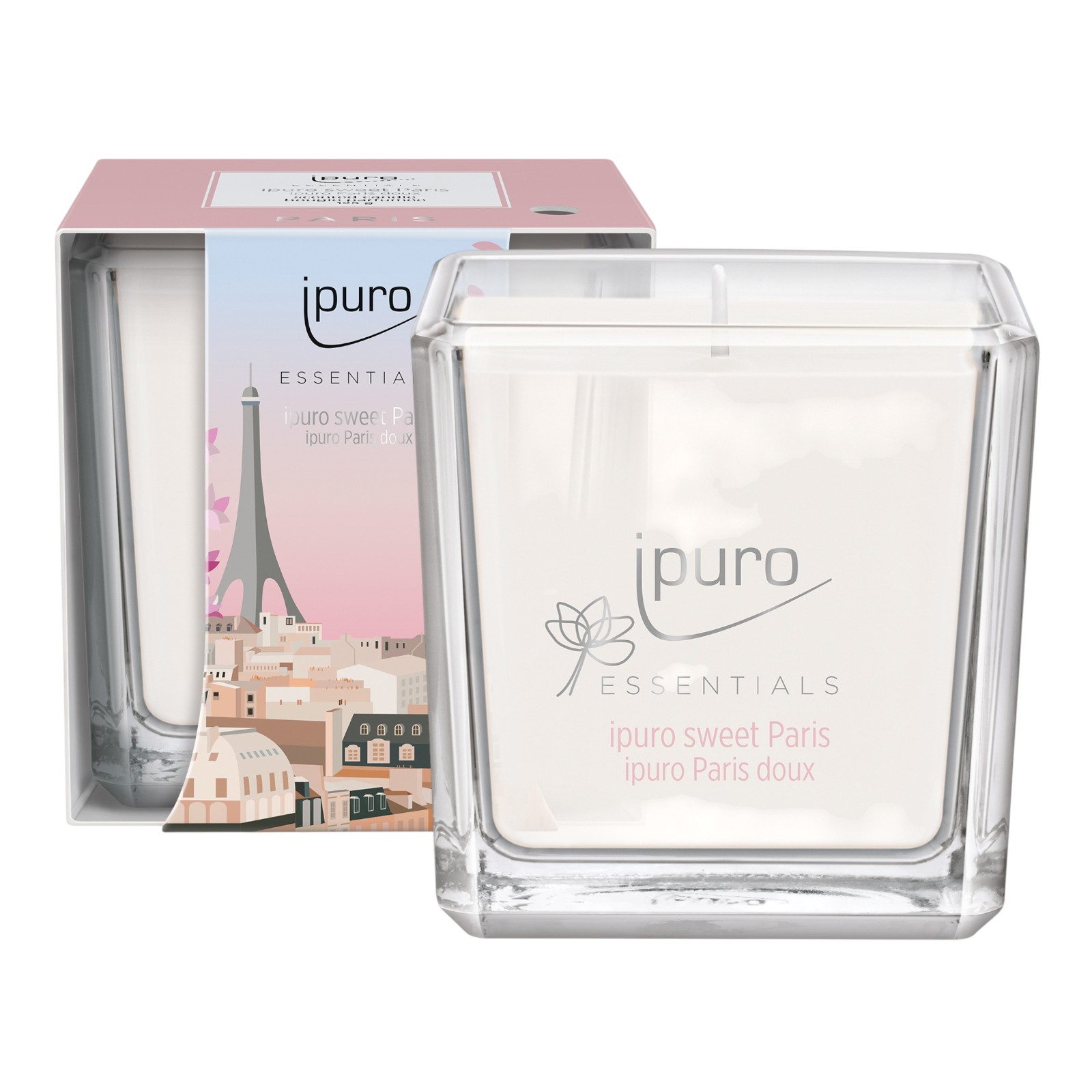 ipuro ESSENTIALS Duftkerze Sweet Paris