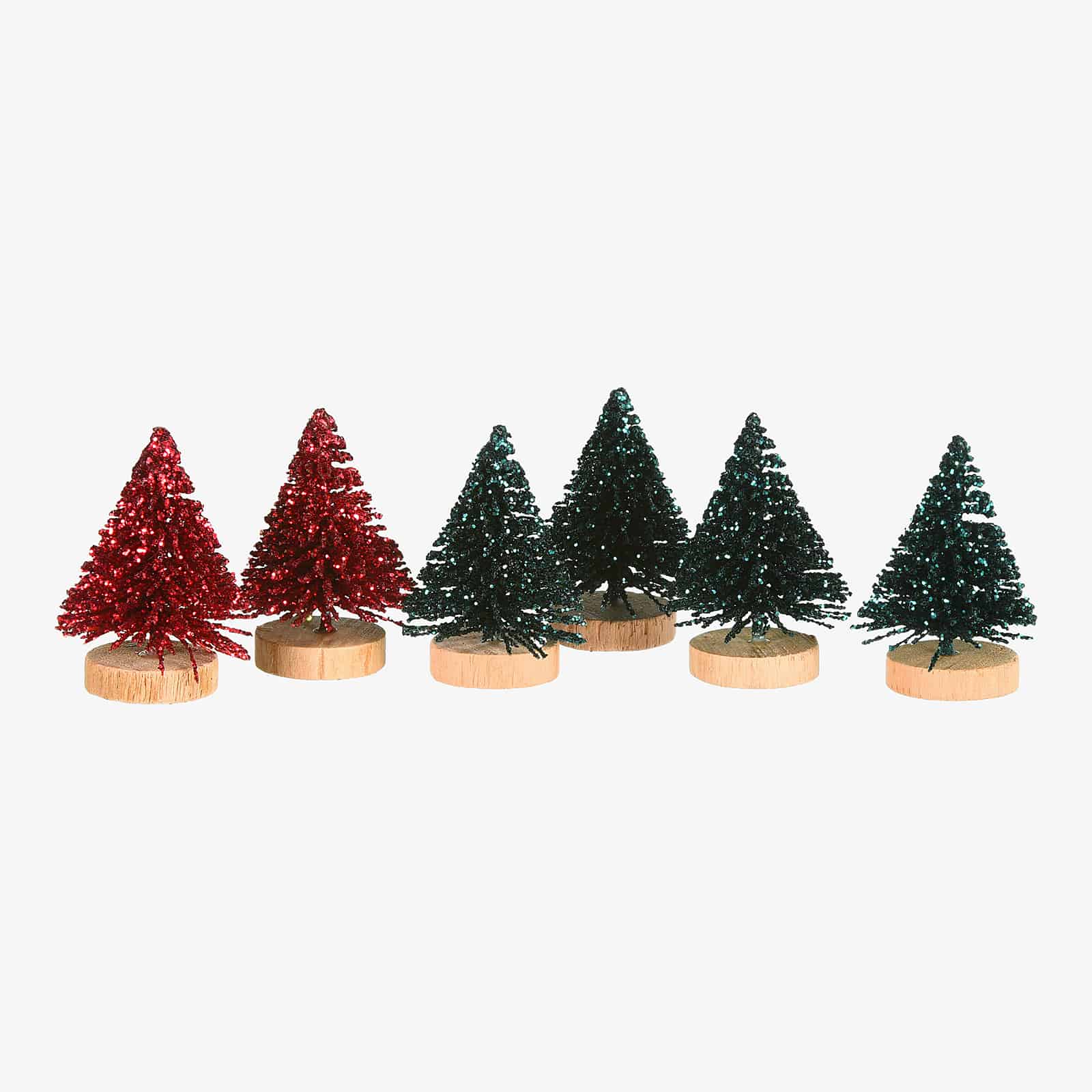 Deko-Objekt-Set Minibaum, beglimmert
