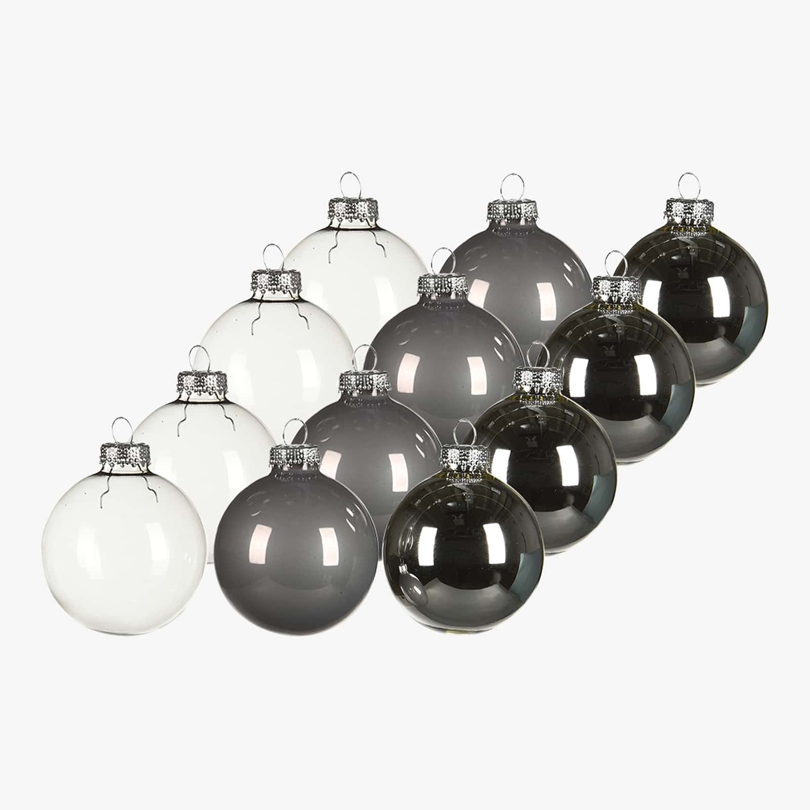 Glas-Weihnachtskugel-Set