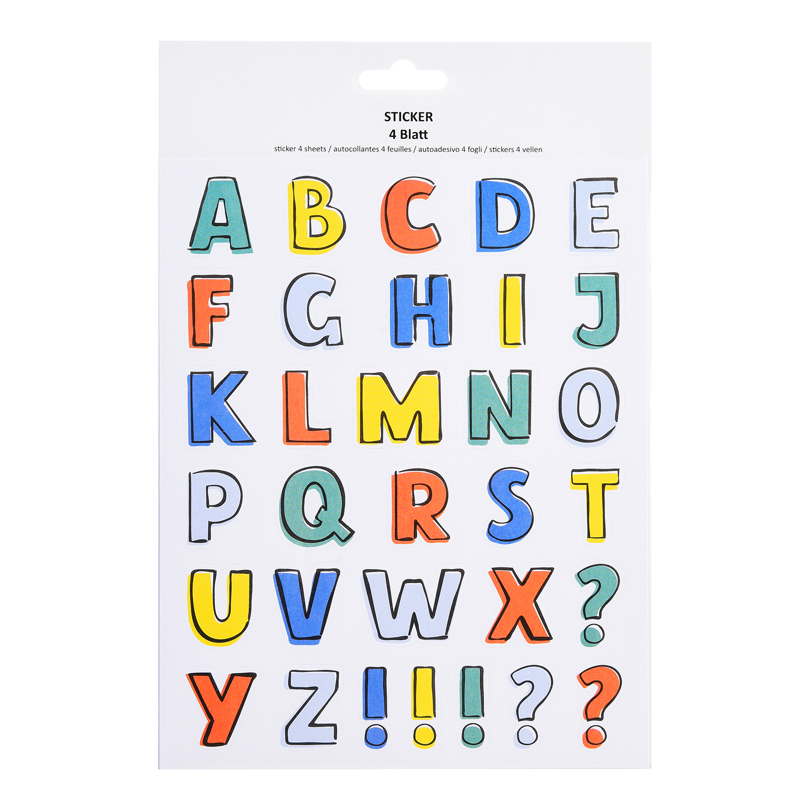 Sticker-Set ABC Bunt | DEPOT
