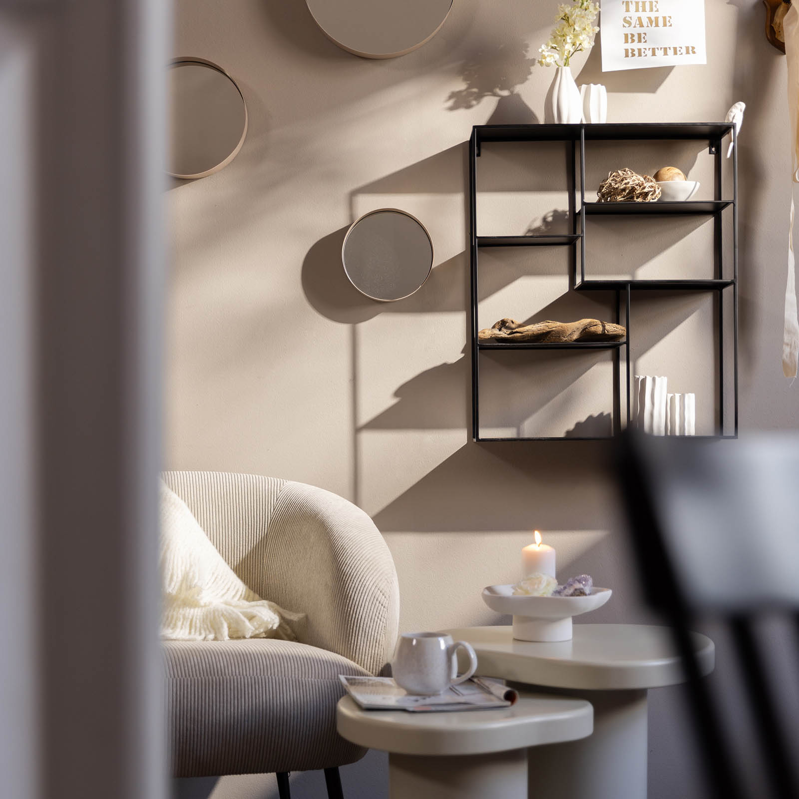 Vase mit Kerzenhalter