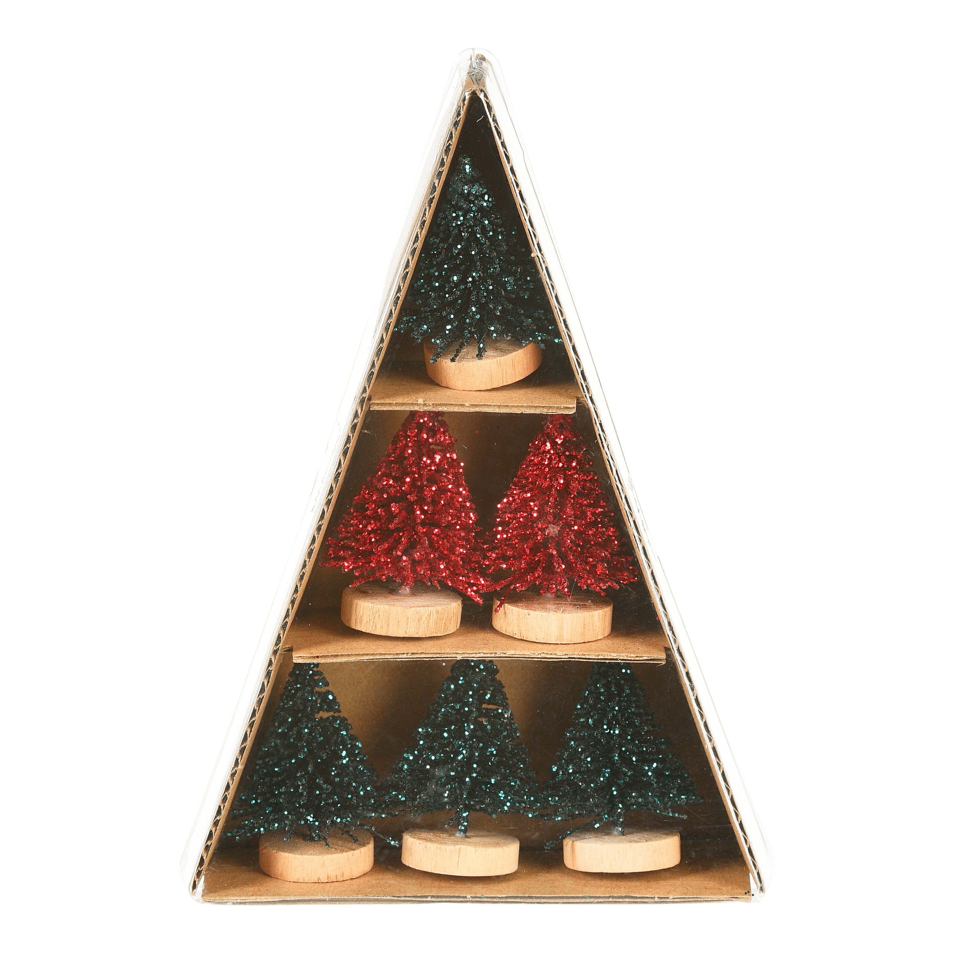 Deko-Objekt-Set Minibaum, beglimmert