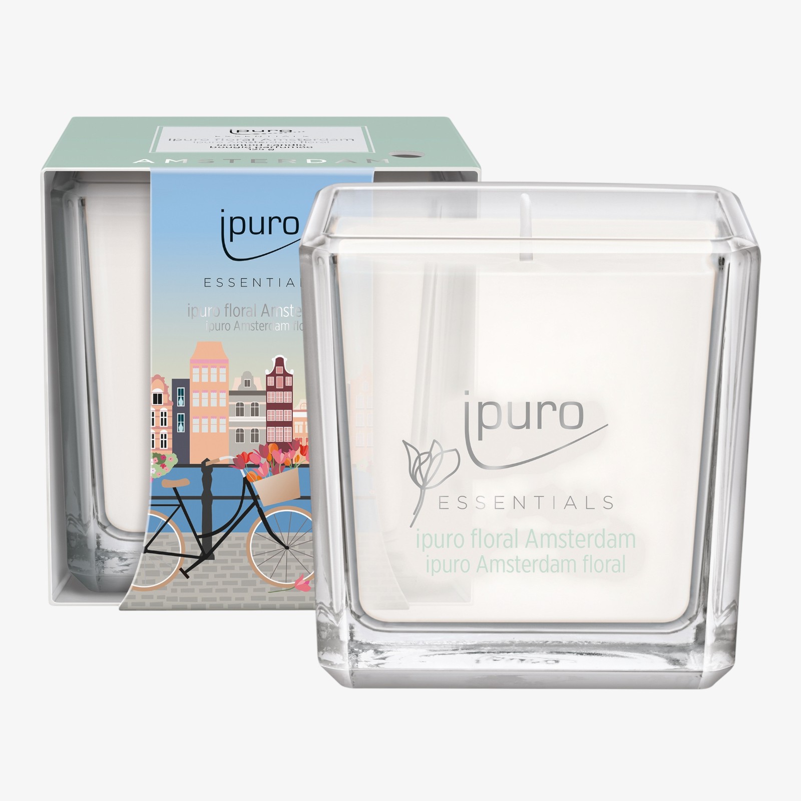 ipuro ESSENTIALS Duftkerze Floral Amsterdam