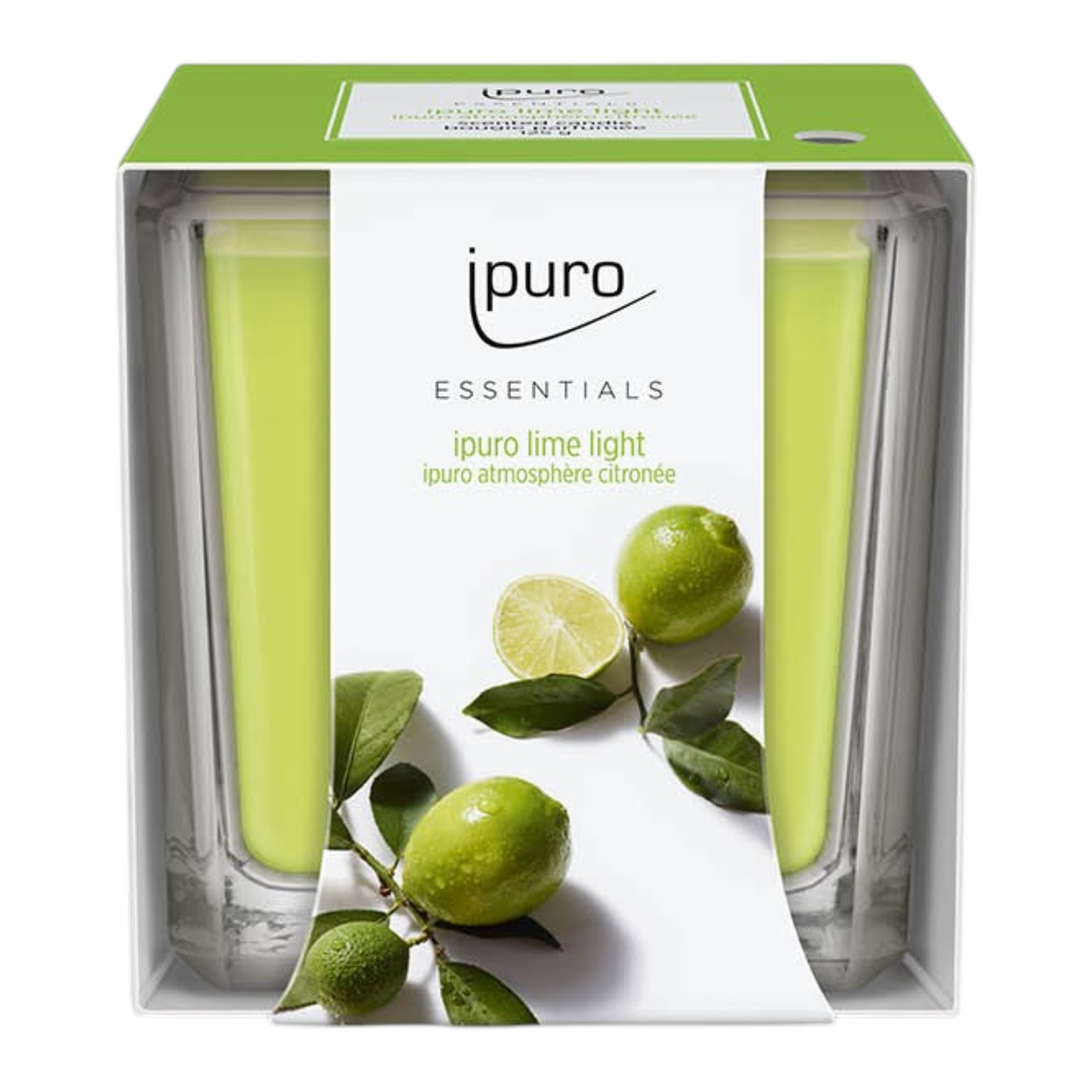 ipuro ESSENTIALS Duftkerze Lime Light